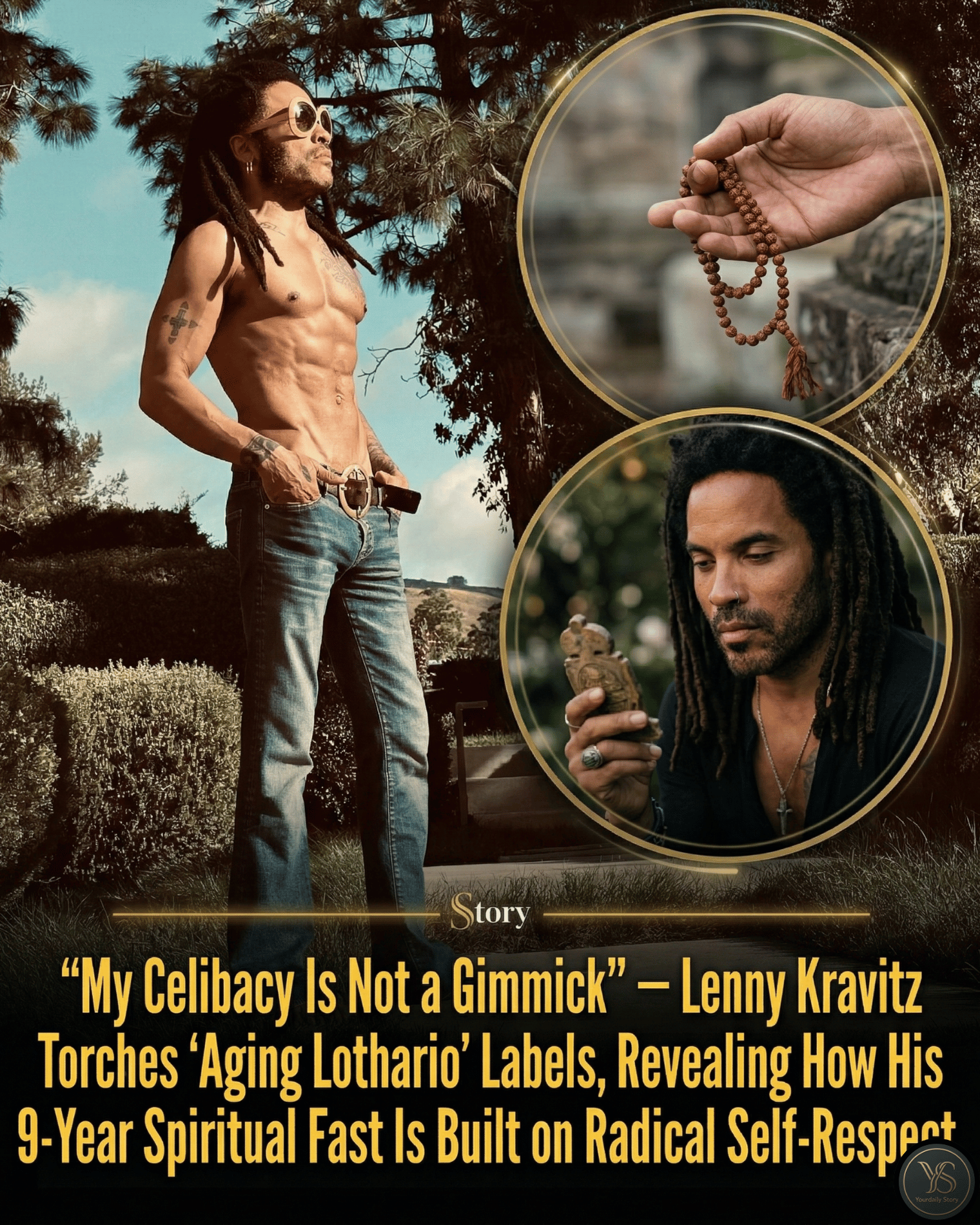 “My Celibacy Is Not a Gimmick” — Lenny Kravitz Torches ‘Aging Lothario’ Labels, Revealing How His 9-Year Spiritual Fast Is Built on Radical Self-Respect.