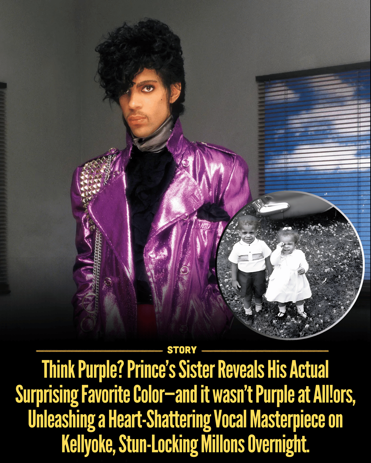 Think Purple? Prince’s Sister Reveals His Actual Surprising Favorite Color—and it wasn’t Purple at All!