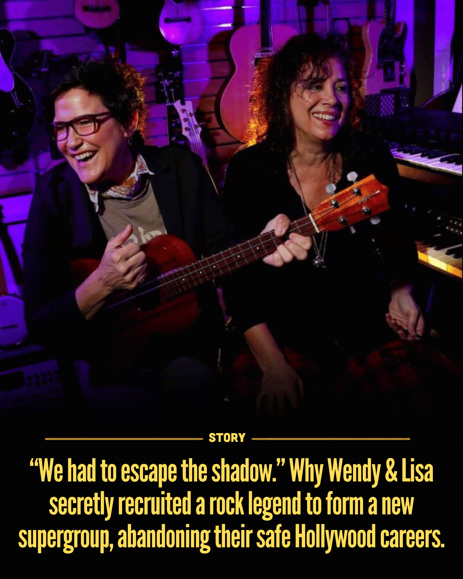 “We had to escape the shadow.” Why Wendy & Lisa secretly recruited a rock legend to form a new supergroup, abandoning their safe Hollywood careers.