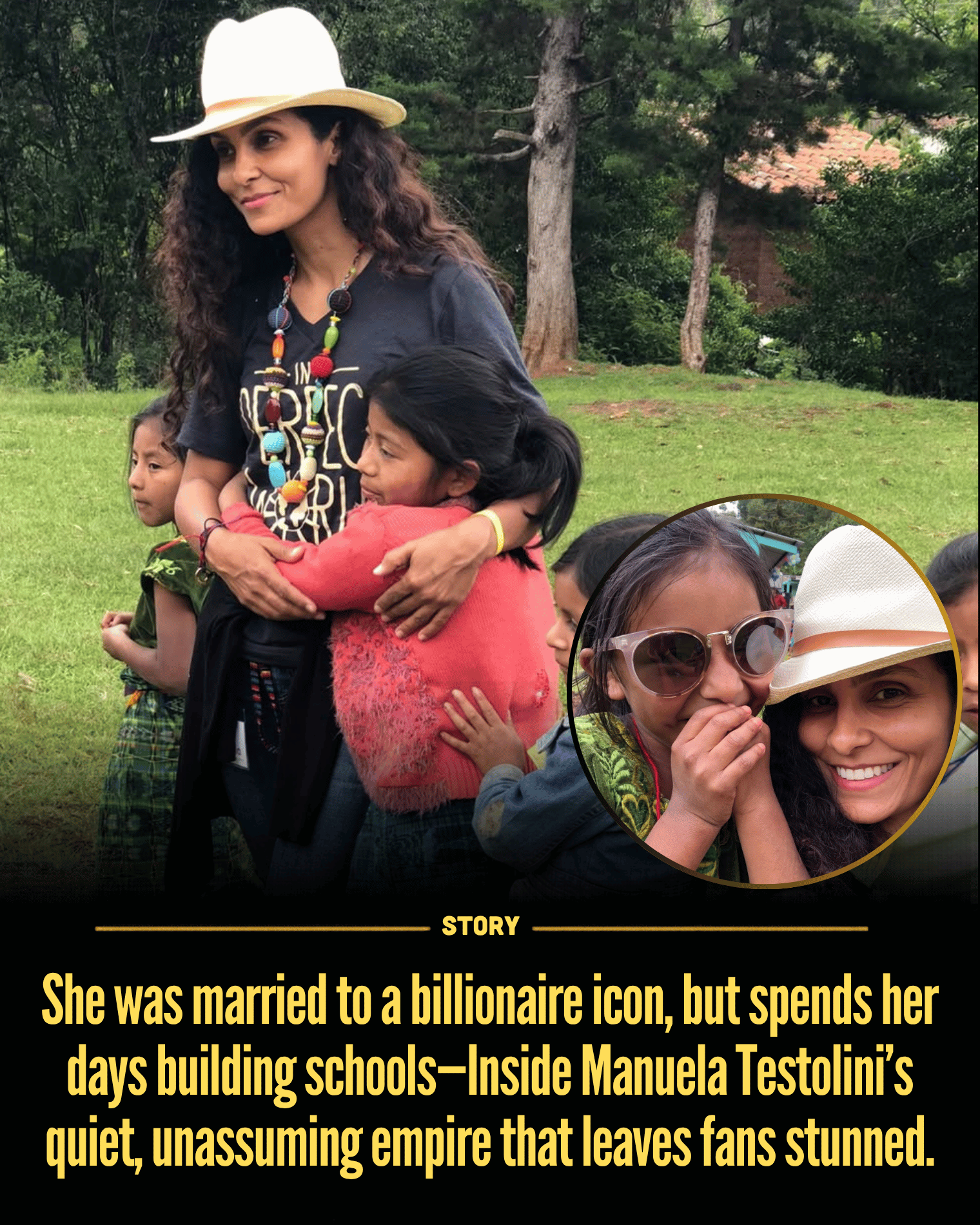 She was married to a billionaire icon, but spends her days building schools—Inside Manuela Testolini’s quiet, unassuming empire that leaves fans stunned.