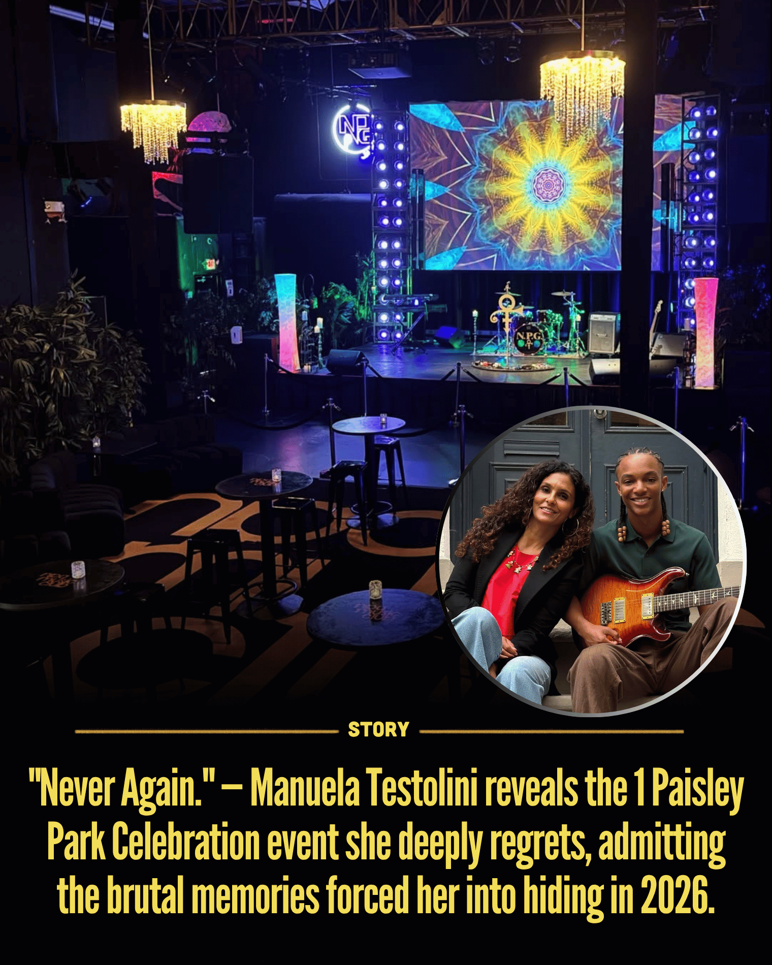 “Never Again.” — Manuela Testolini reveals the 1 Paisley Park Celebration event she deeply regrets, admitting the brutal memories forced her into hiding in 2026.