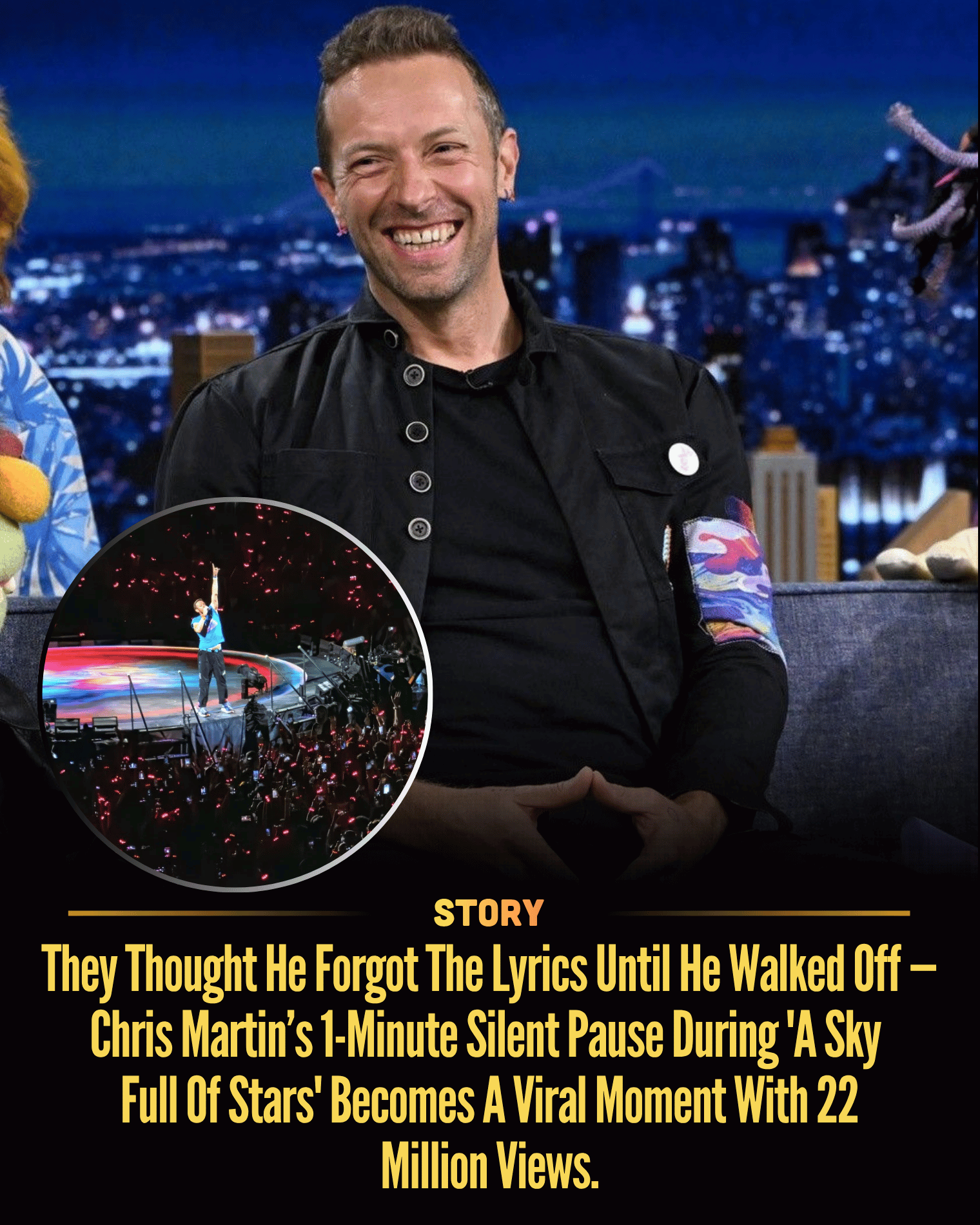They Thought He Forgot The Lyrics Until He Walked Off — Chris Martin’s 1-Minute Silent Pause During ‘A Sky Full Of Stars’ Becomes A Viral Moment With 22 Million Views.