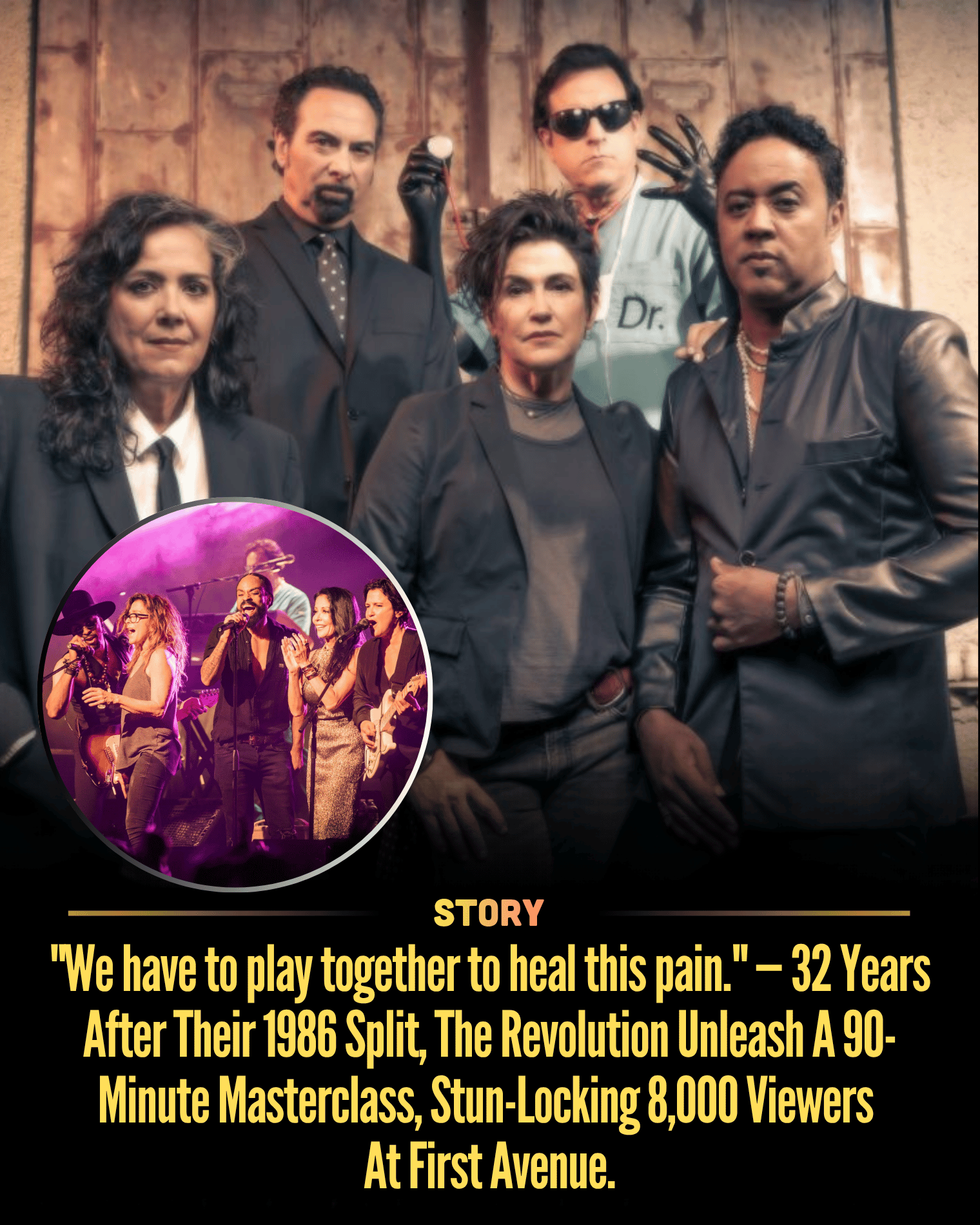 “We have to play together to heal this pain.” — 32 Years After Their 1986 Split, The Revolution Unleash A 90-Minute Masterclass, Stun-Locking 8,000 Viewers At First Avenue.