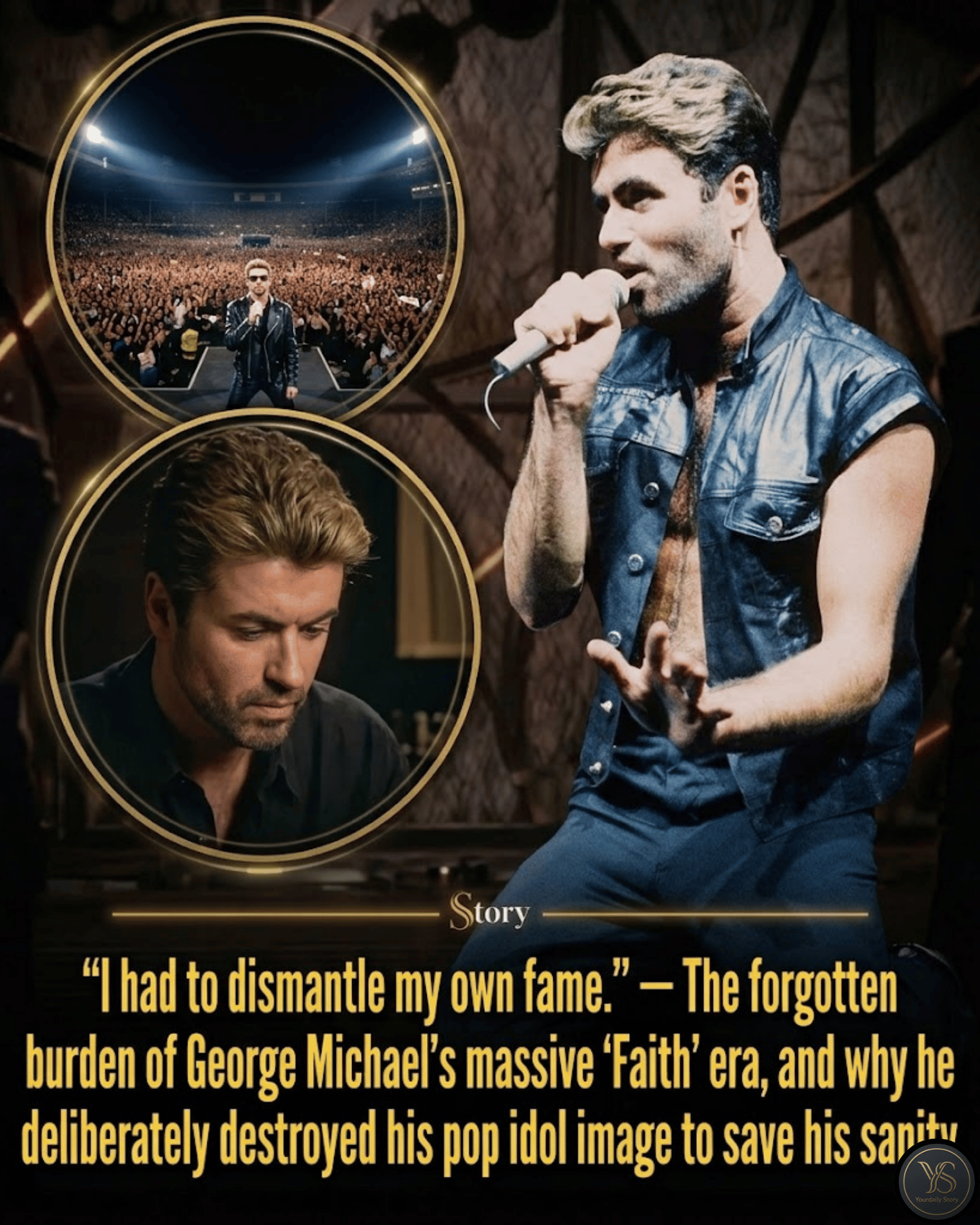 “I had to dismantle my own fame.” — The forgotten burden of George Michael’s massive ‘Faith’ era, and why he deliberately destroyed his pop idol image to save his sanity.