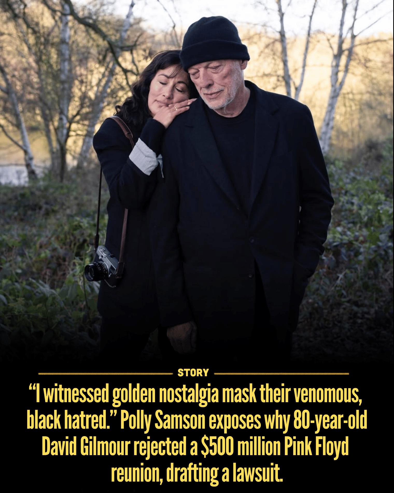 “I witnessed golden nostalgia mask their venomous, black hatred.” Polly Samson exposes why 80-year-old David Gilmour rejected a $500 million Pink Floyd reunion, drafting a lawsuit.