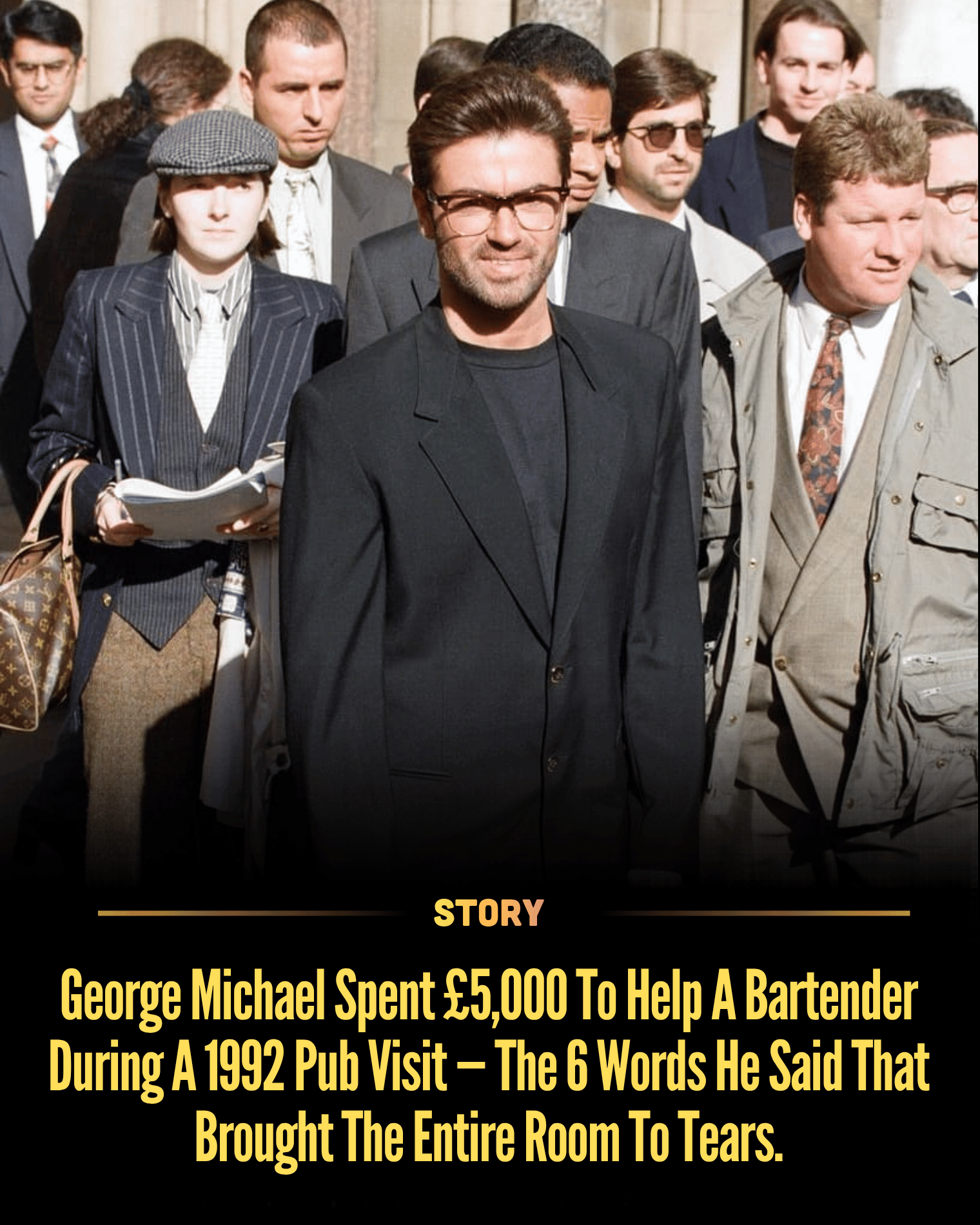 George Michael Spent £5,000 To Help A Bartender During A 1992 Pub Visit — The 6 Words He Said That Brought The Entire Room To Tears.