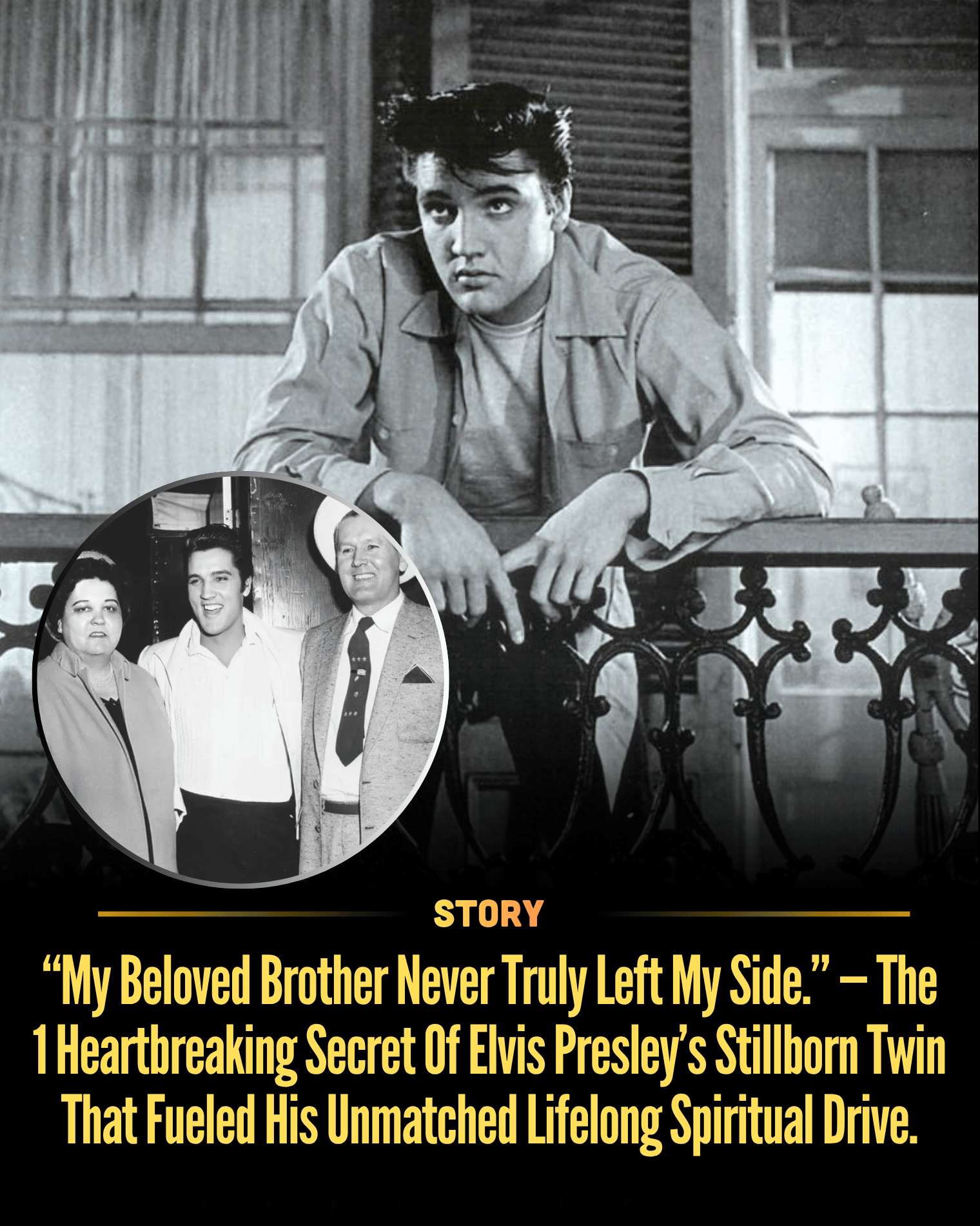 “My Beloved Brother Never Truly Left My Side.” — The 1 Heartbreaking Secret Of Elvis Presley’s Stillborn Twin That Fueled His Unmatched Lifelong Spiritual Drive.