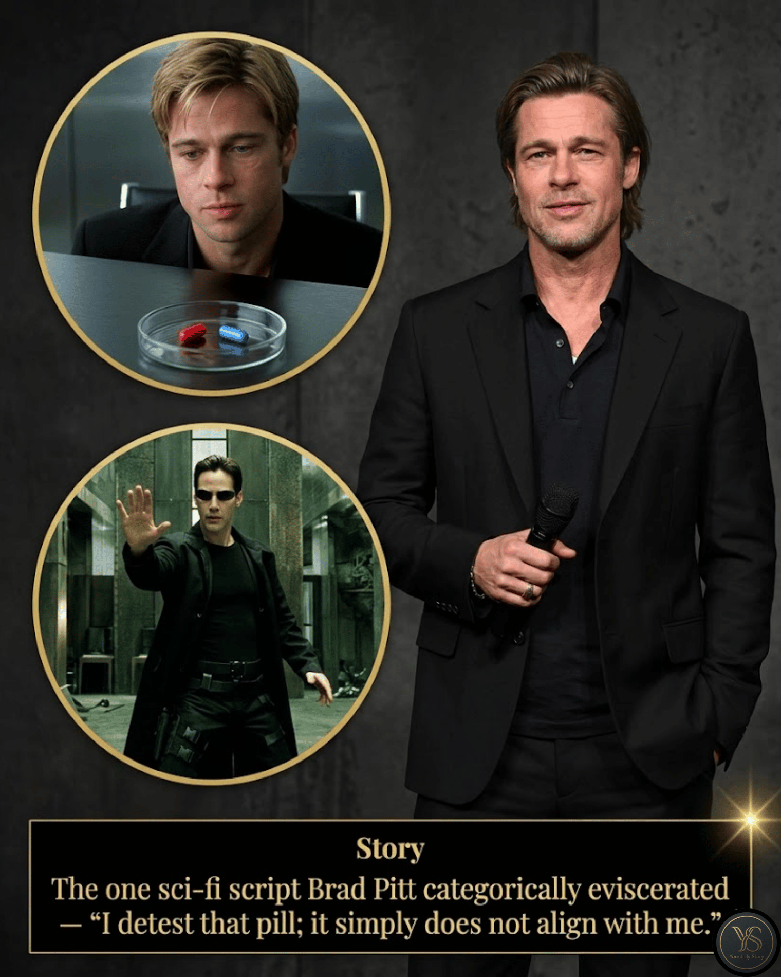 The one sci-fi script Brad Pitt categorically eviscerated — “I detest that pill; it simply does not align with me.”