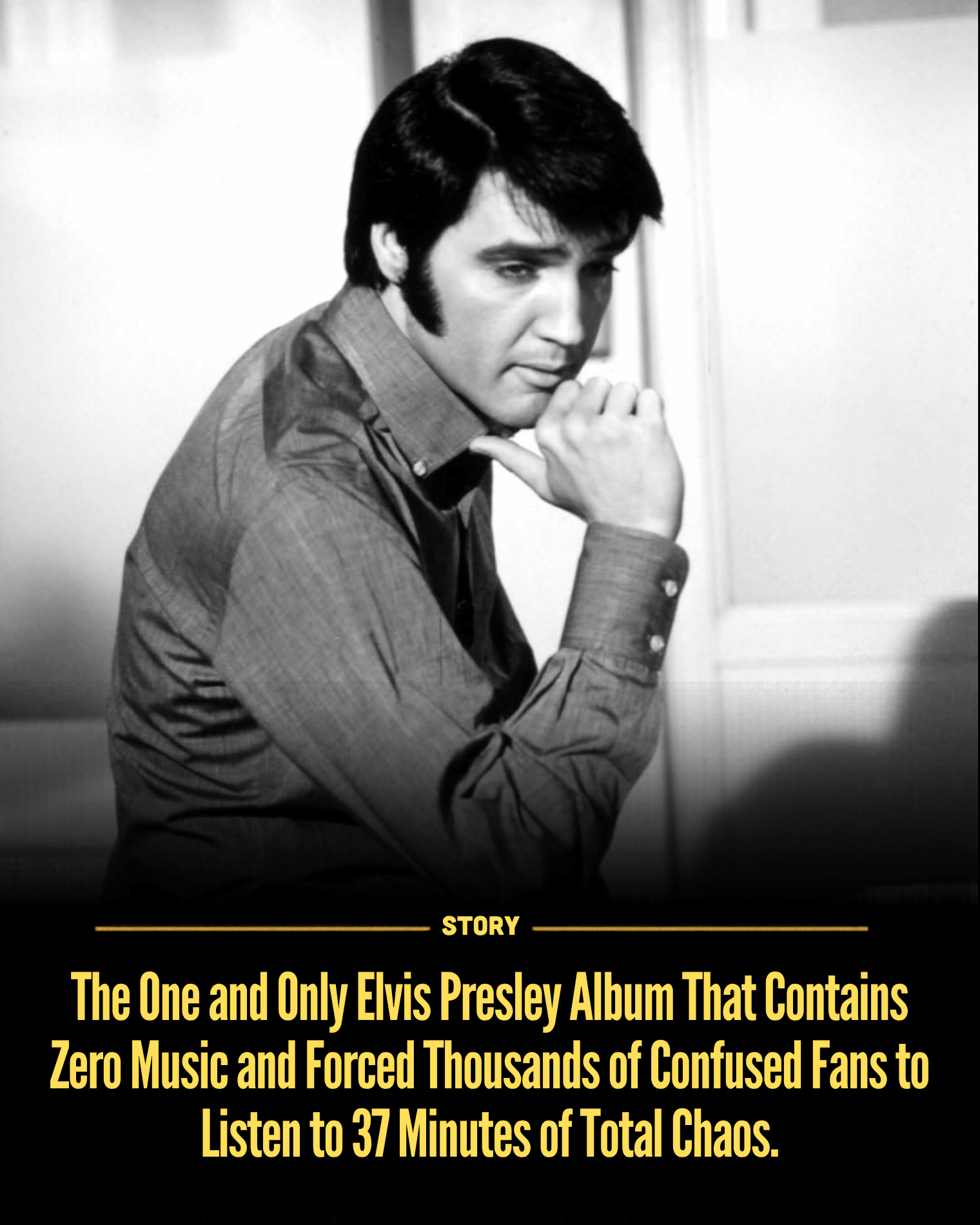 The One and Only Elvis Presley Album That Contains Zero Music and Forced Thousands of Confused Fans to Listen to 37 Minutes of Total Chaos.