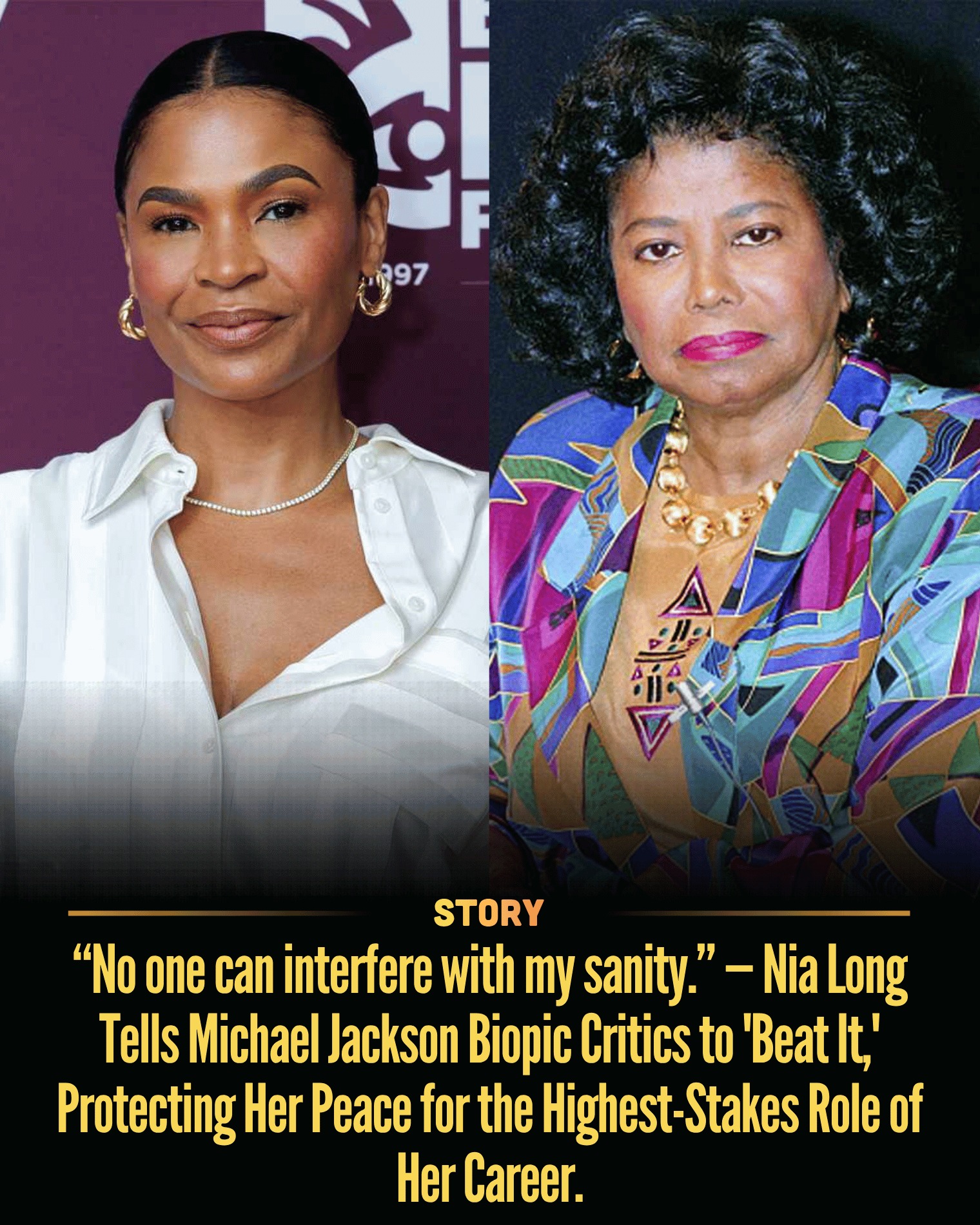 “No one can interfere with my sanity.” — Nia Long Tells Michael Jackson Biopic Critics to ‘Beat It,’ Protecting Her Peace for the Highest-Stakes Role of Her Career.