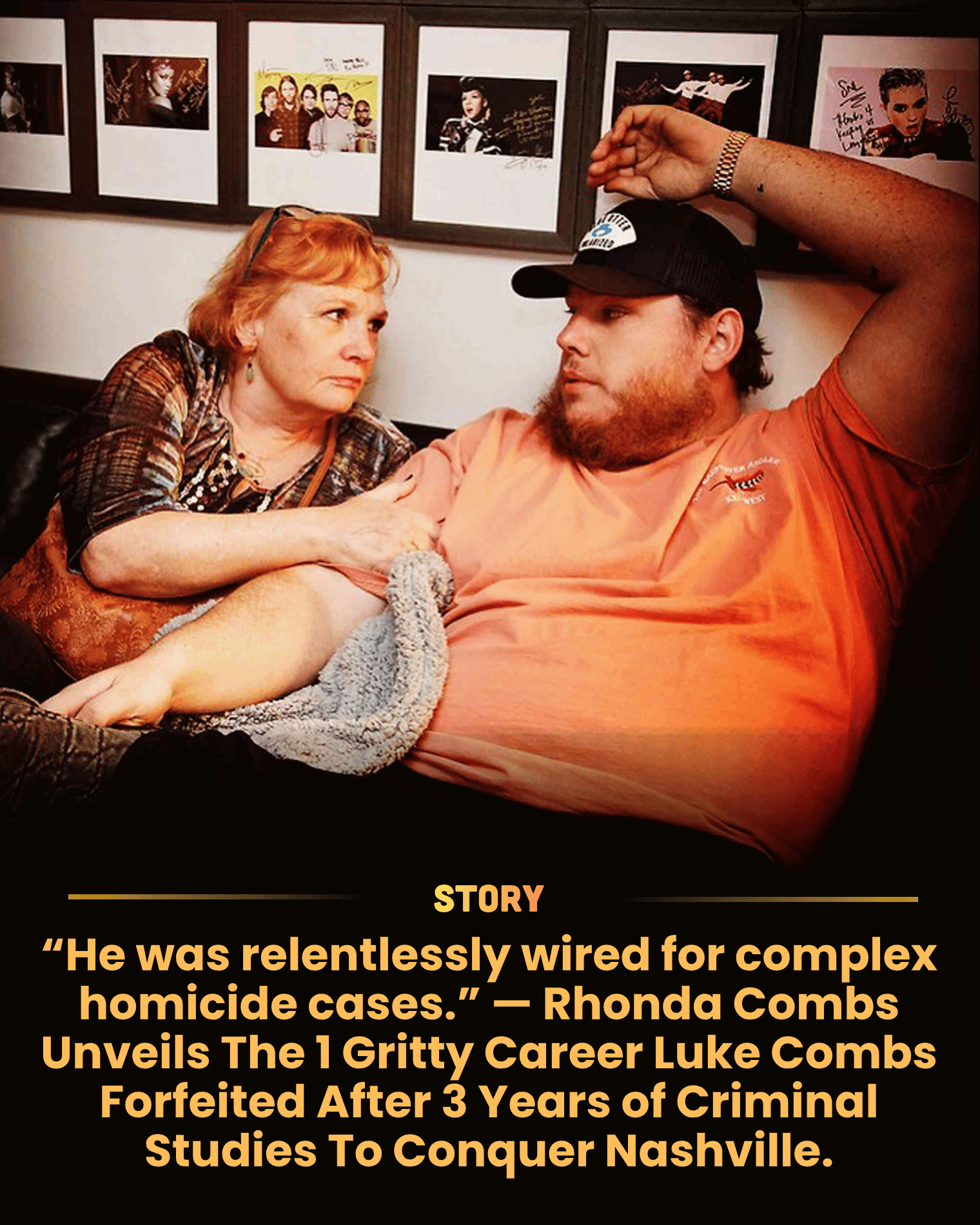 “He was relentlessly wired for complex homicide cases.” — Rhonda Combs Unveils The 1 Gritty Career Luke Combs Forfeited After 3 Years of Criminal Studies To Conquer Nashville.