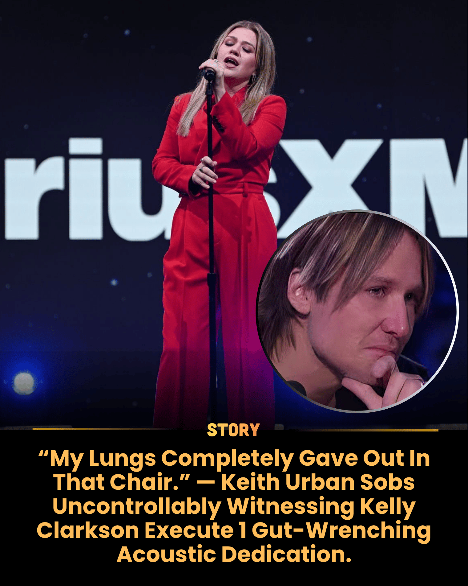“My Lungs Completely Gave Out In That Chair.” — Keith Urban Sobs Uncontrollably Witnessing Kelly Clarkson Execute 1 Gut-Wrenching Acoustic Dedication.