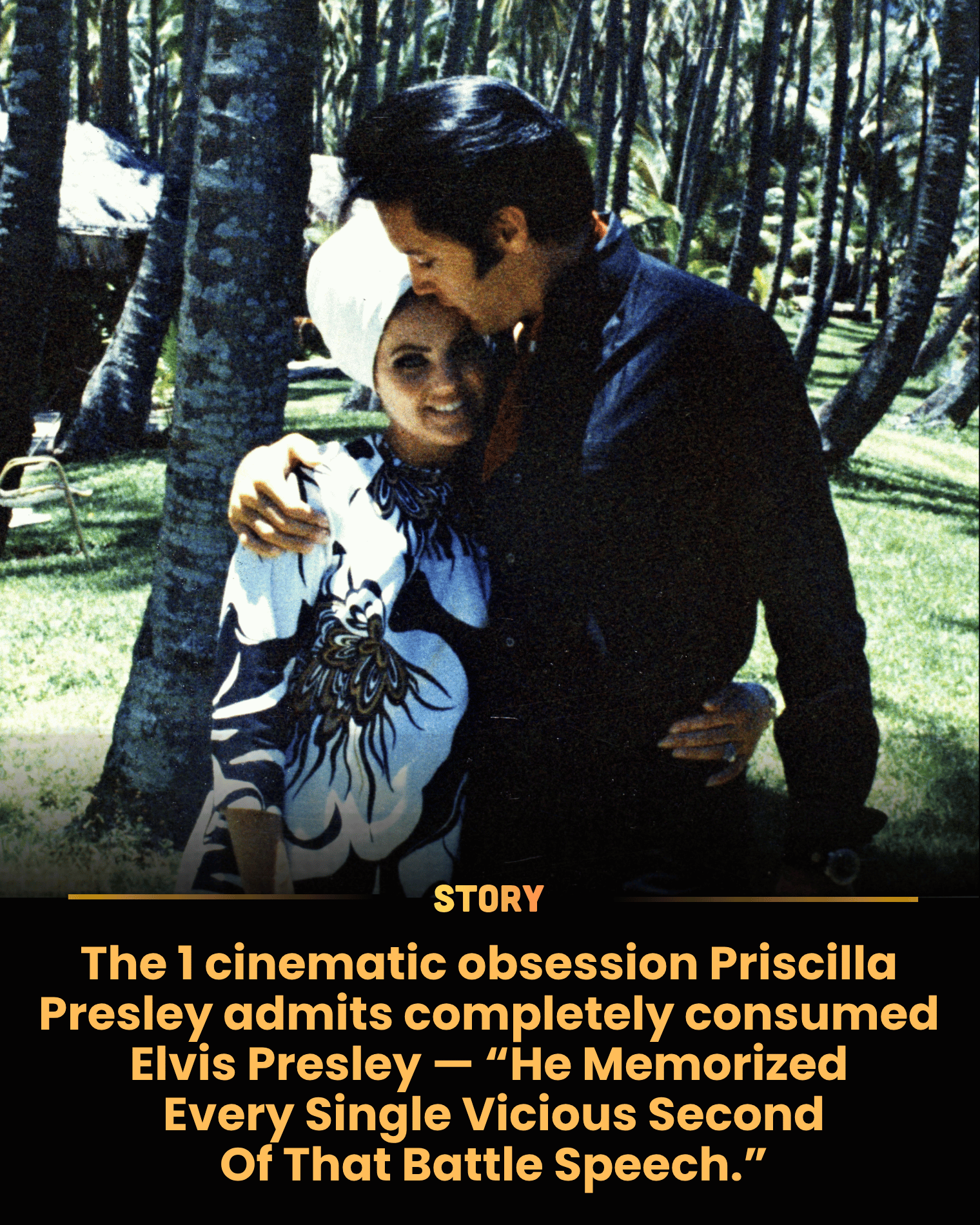 The 1 cinematic obsession Priscilla Presley admits completely consumed Elvis Presley — “He Memorized Every Single Vicious Second Of That Battle Speech.”