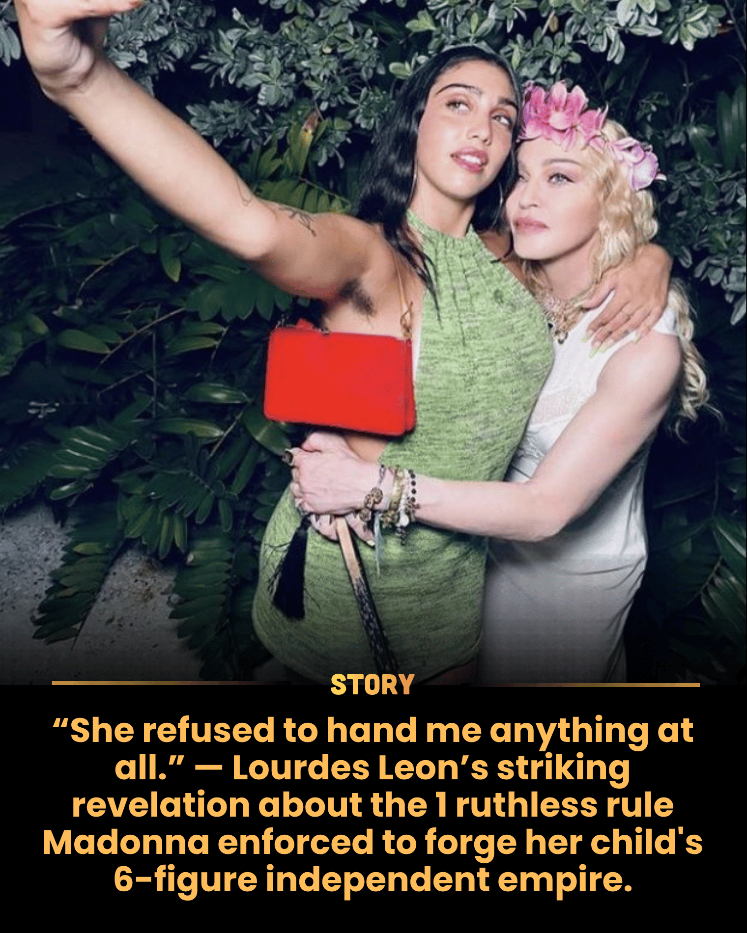 “She refused to hand me anything at all.” — Lourdes Leon’s striking revelation about the 1 ruthless rule Madonna enforced to forge her child’s 6-figure independent empire.