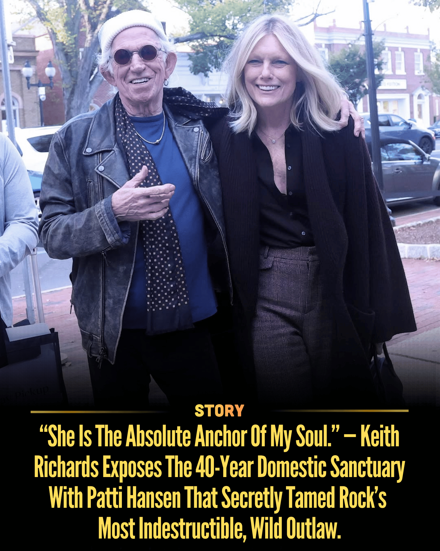 “She Is The Absolute Anchor Of My Soul.” — Keith Richards Exposes The 40-Year Domestic Sanctuary With Patti Hansen That Secretly Tamed Rock’s Most Indestructible, Wild Outlaw.