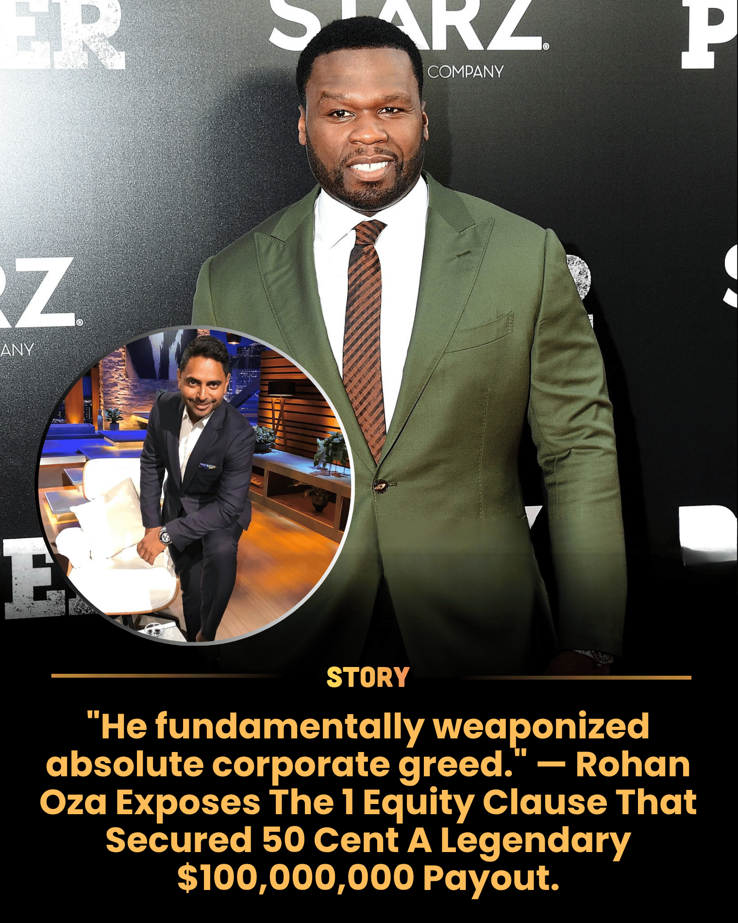 “He fundamentally weaponized absolute corporate greed.” — Rohan Oza Exposes The 1 Equity Clause That Secured 50 Cent A Legendary $100,000,000 Payout.