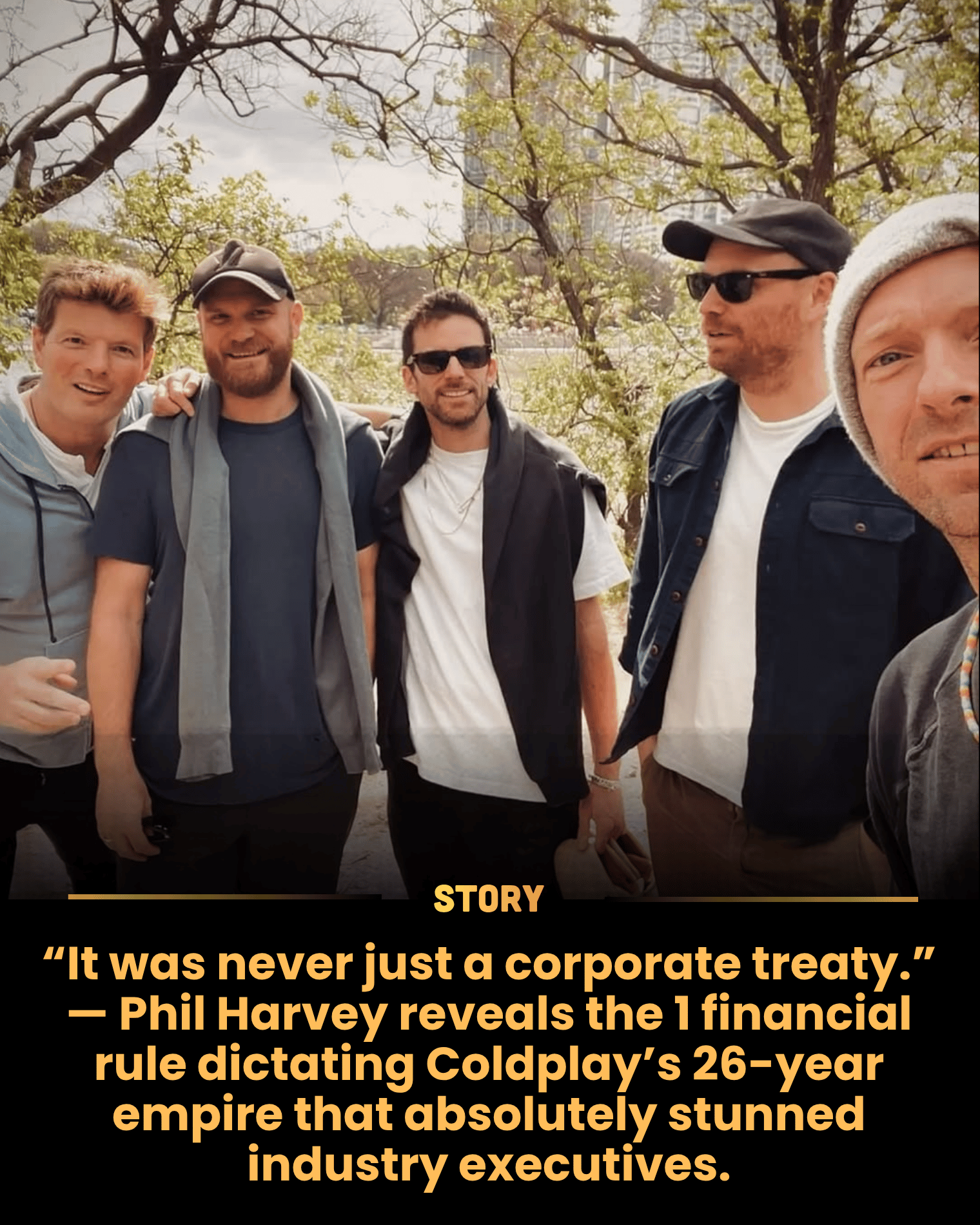 “It was never just a corporate treaty.” — Phil Harvey reveals the 1 financial rule dictating Coldplay’s 26-year empire that absolutely stunned industry executives.