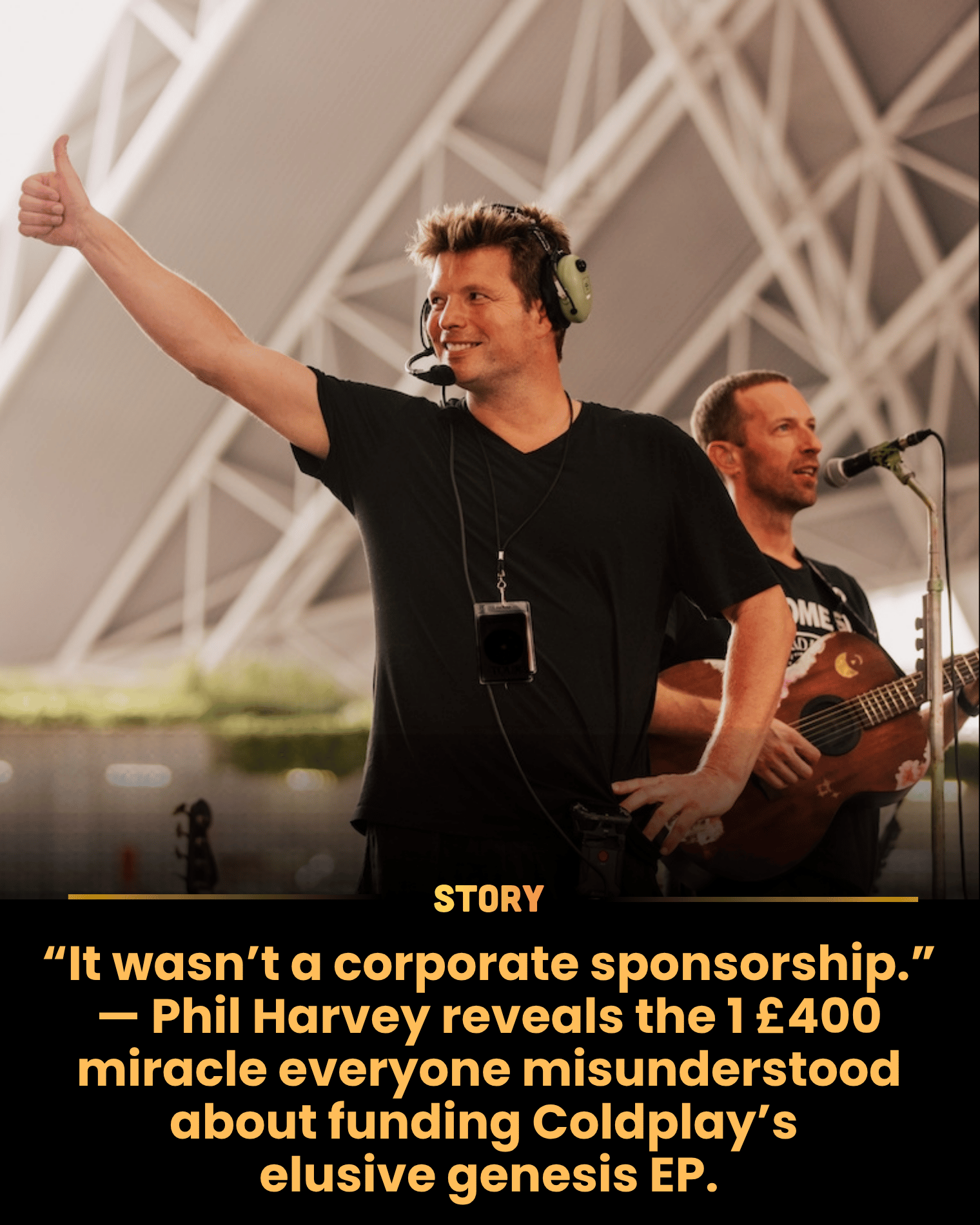 “It wasn’t a corporate sponsorship.” — Phil Harvey reveals the 1 £400 miracle everyone misunderstood about funding Coldplay’s elusive genesis EP.