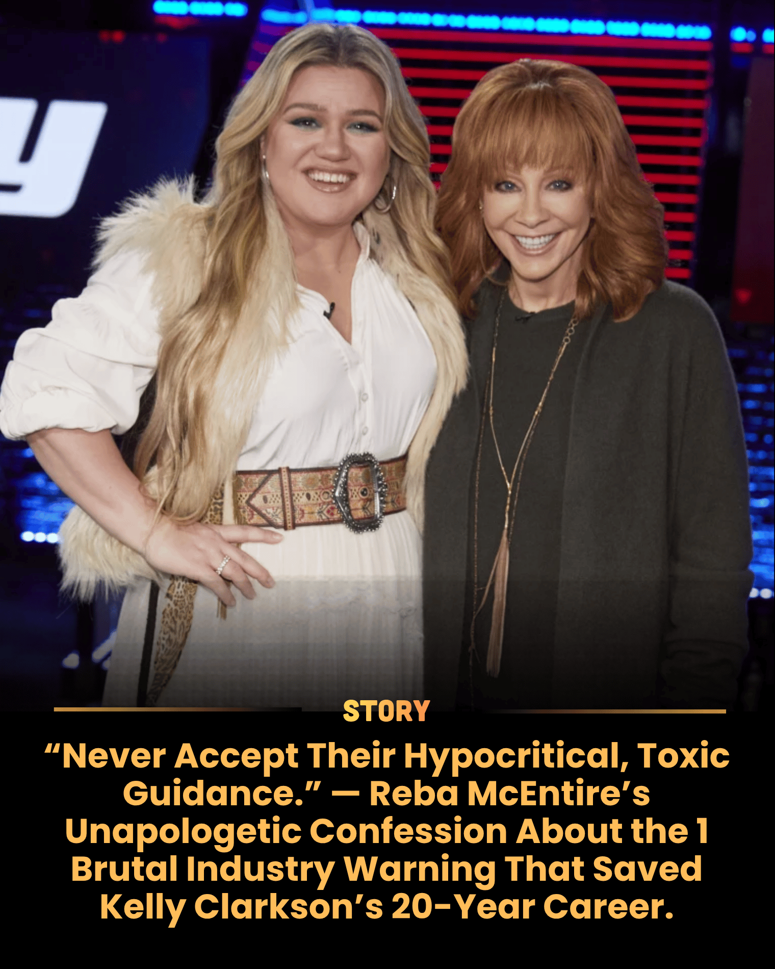 “Never Accept Their Hypocritical, Toxic Guidance.” — Reba McEntire’s Unapologetic Confession About the 1 Brutal Industry Warning That Saved Kelly Clarkson’s 20-Year Career.