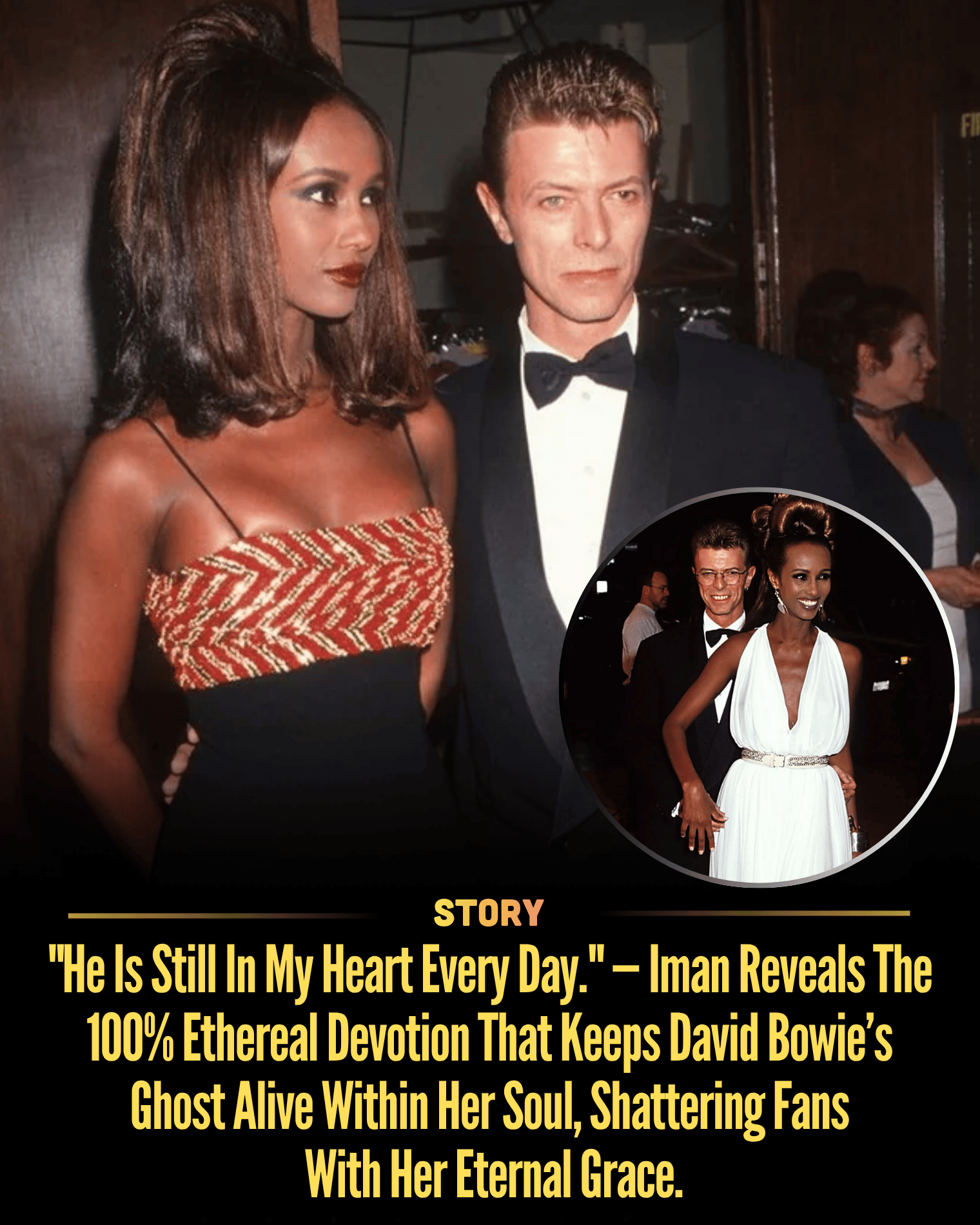“He Is Still In My Heart Every Day.” — Iman Reveals The 100% Ethereal Devotion That Keeps David Bowie’s Ghost Alive Within Her Soul, Shattering Fans With Her Eternal Grace.