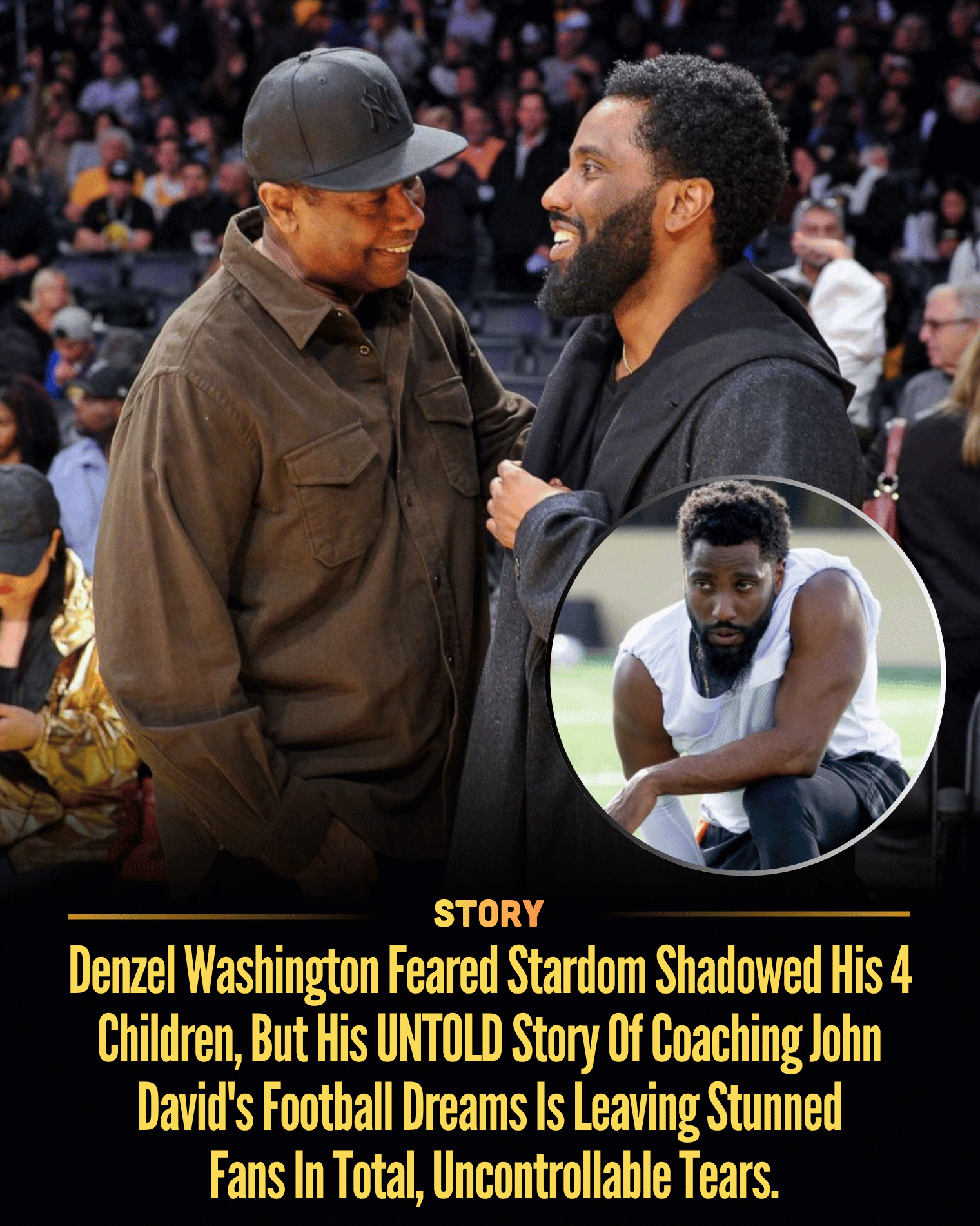 Denzel Washington Feared Stardom Shadowed His 4 Children, But His UNTOLD Story Of Coaching John David’s Football Dreams Is Leaving Stunned Fans In Total, Uncontrollable Tears.