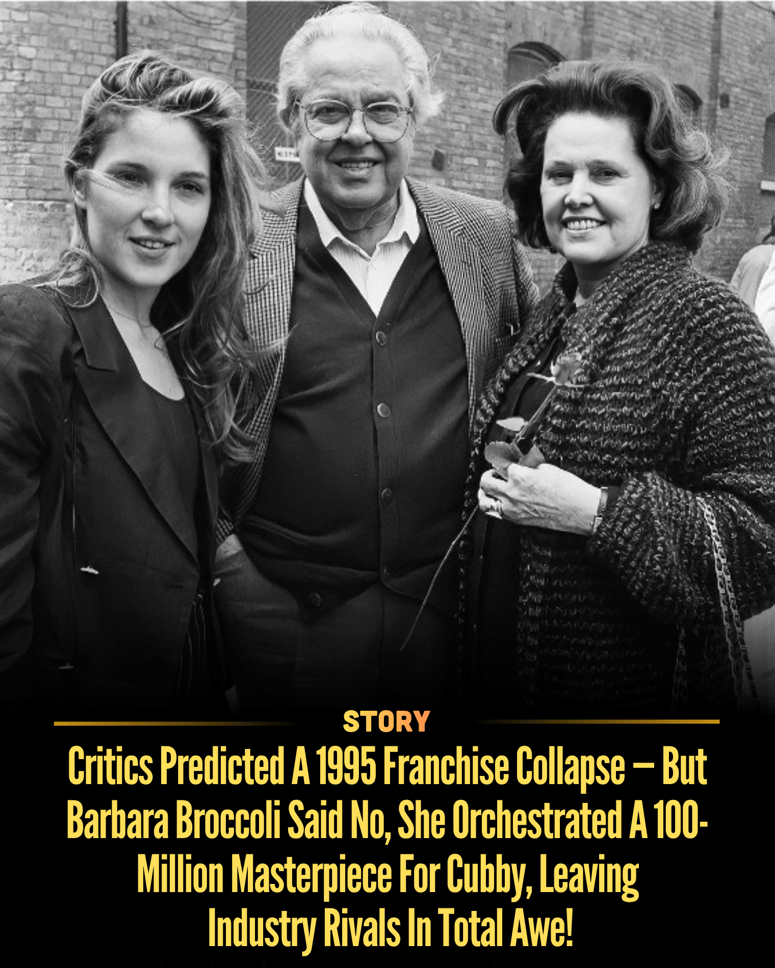 Critics Predicted A 1995 Franchise Collapse — But Barbara Broccoli Said No, She Orchestrated A 100-Million Masterpiece For Cubby, Leaving Industry Rivals In Total Awe!