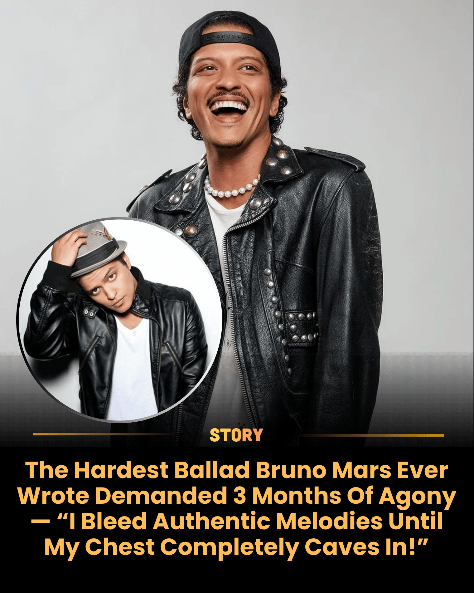The Hardest Ballad Bruno Mars Ever Wrote Demanded 3 Months Of Agony — “I Bleed Authentic Melodies Until My Chest Completely Caves In!”