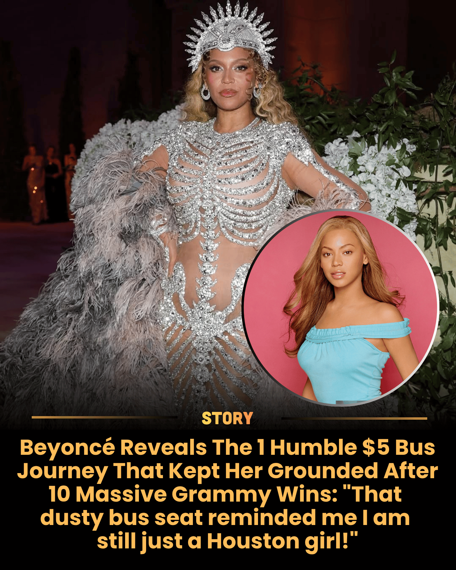 Beyoncé Reveals The 1 Humble $5 Bus Journey That Kept Her Grounded After 10 Massive Grammy Wins: “That dusty bus seat reminded me I am still just a Houston girl!”