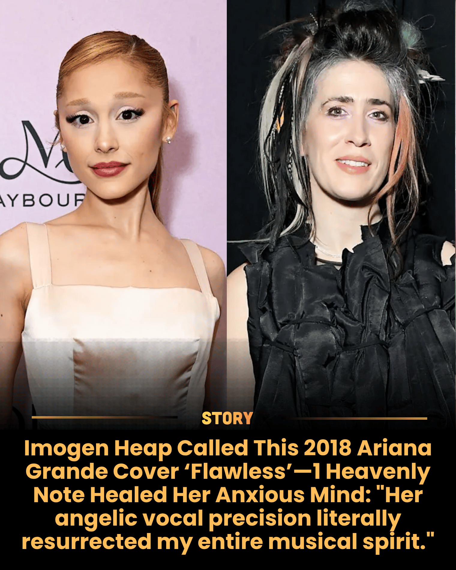Imogen Heap Called This 2018 Ariana Grande Cover ‘Flawless’—1 Heavenly Note Healed Her Anxious Mind: “Her angelic vocal precision literally resurrected my entire musical spirit.”