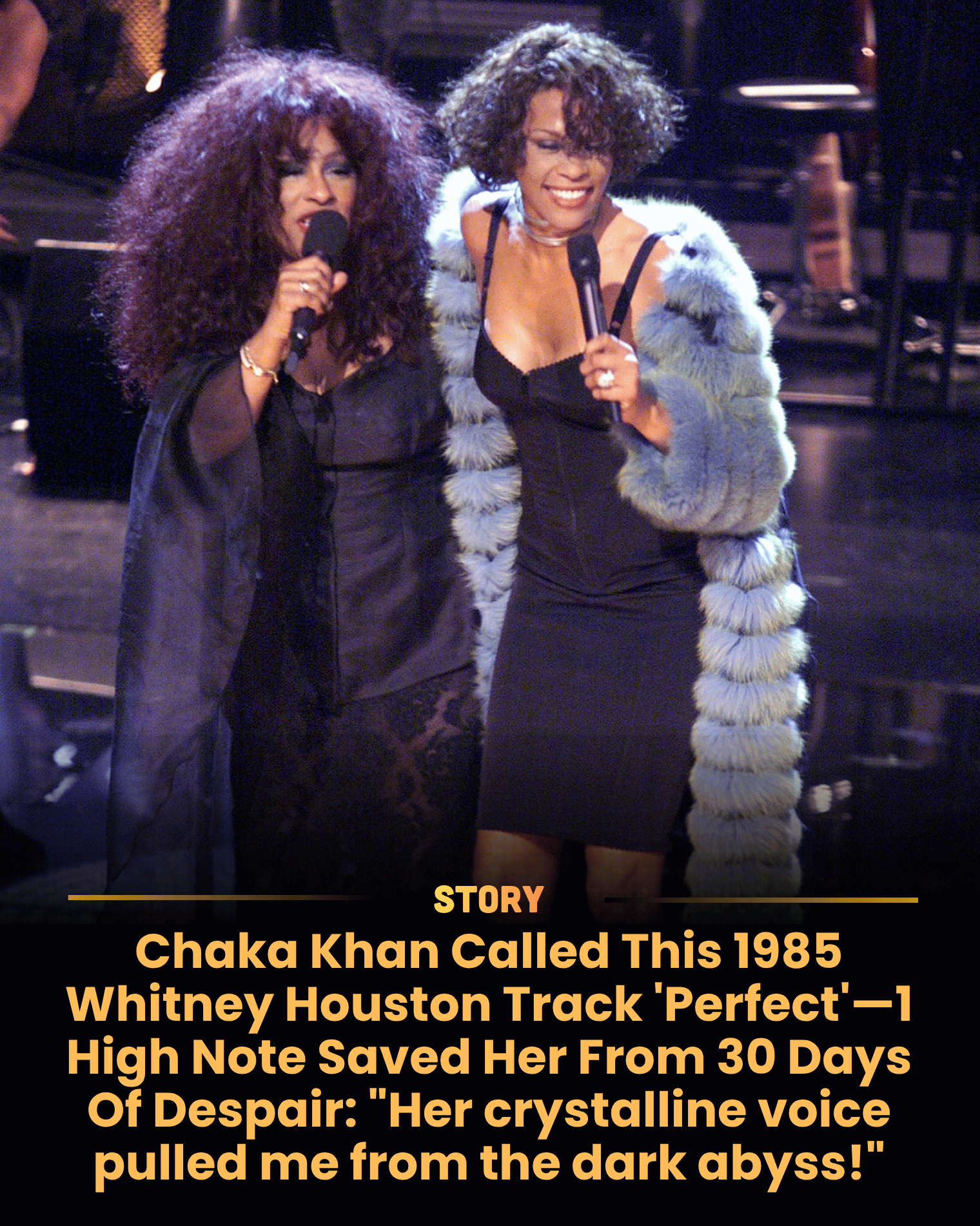 Chaka Khan Called This 1985 Whitney Houston Track ‘Perfect’—1 High Note Saved Her From 30 Days Of Despair: “Her crystalline voice pulled me from the dark abyss!”