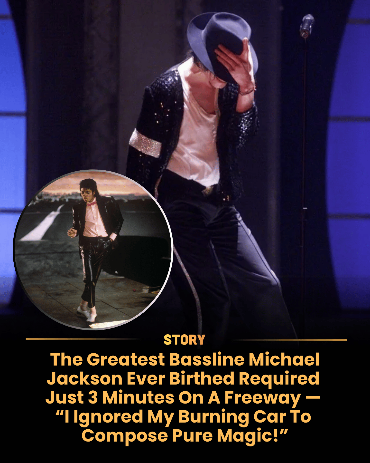 The Greatest Bassline Michael Jackson Ever Birthed Required Just 3 Minutes On A Freeway — “I Ignored My Burning Car To Compose Pure Magic!”