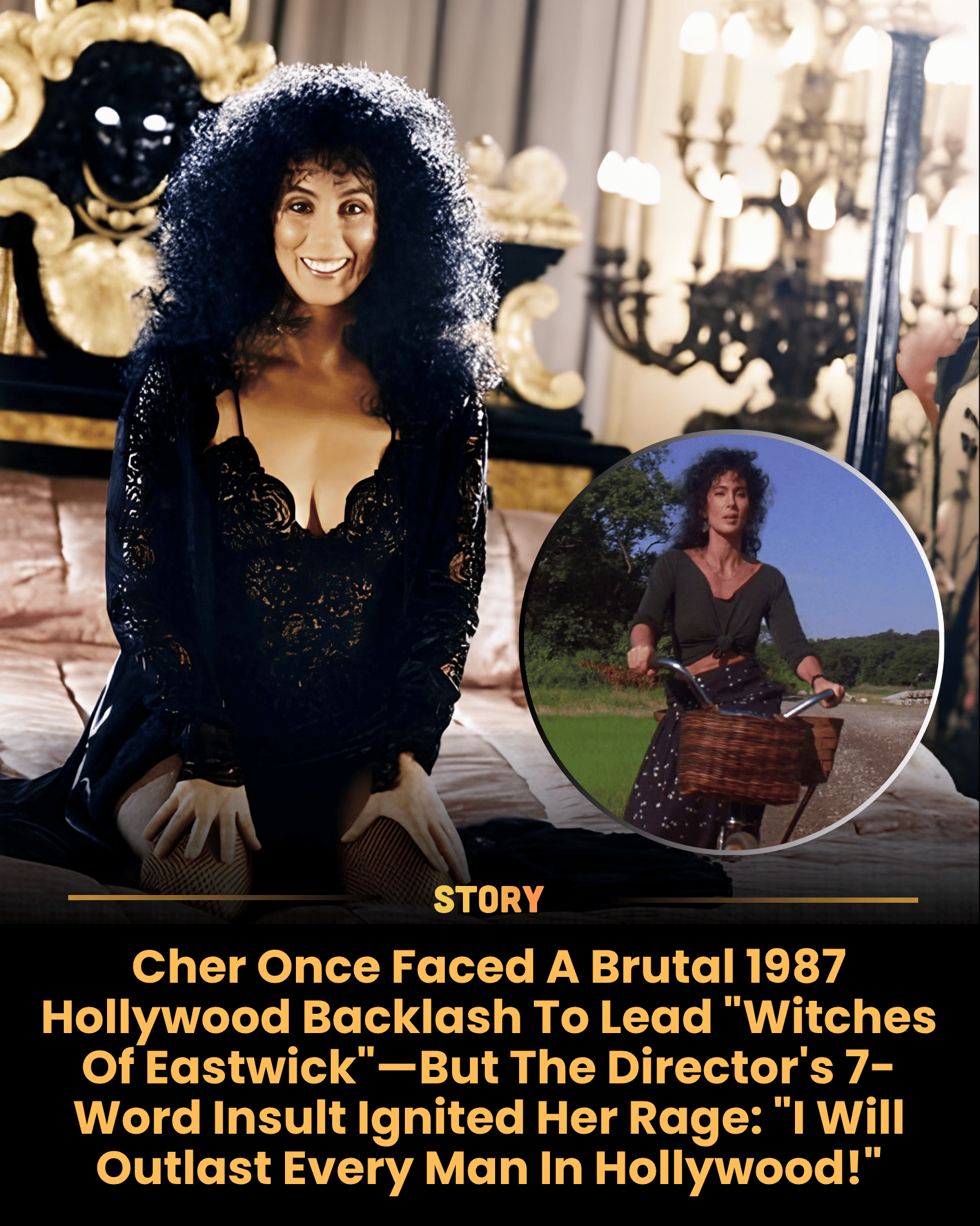 Cher Once Faced A Brutal 1987 Hollywood Backlash To Lead “Witches Of Eastwick”—But The Director’s 7-Word Insult Ignited Her Rage: “I Will Outlast Every Man In Hollywood!”