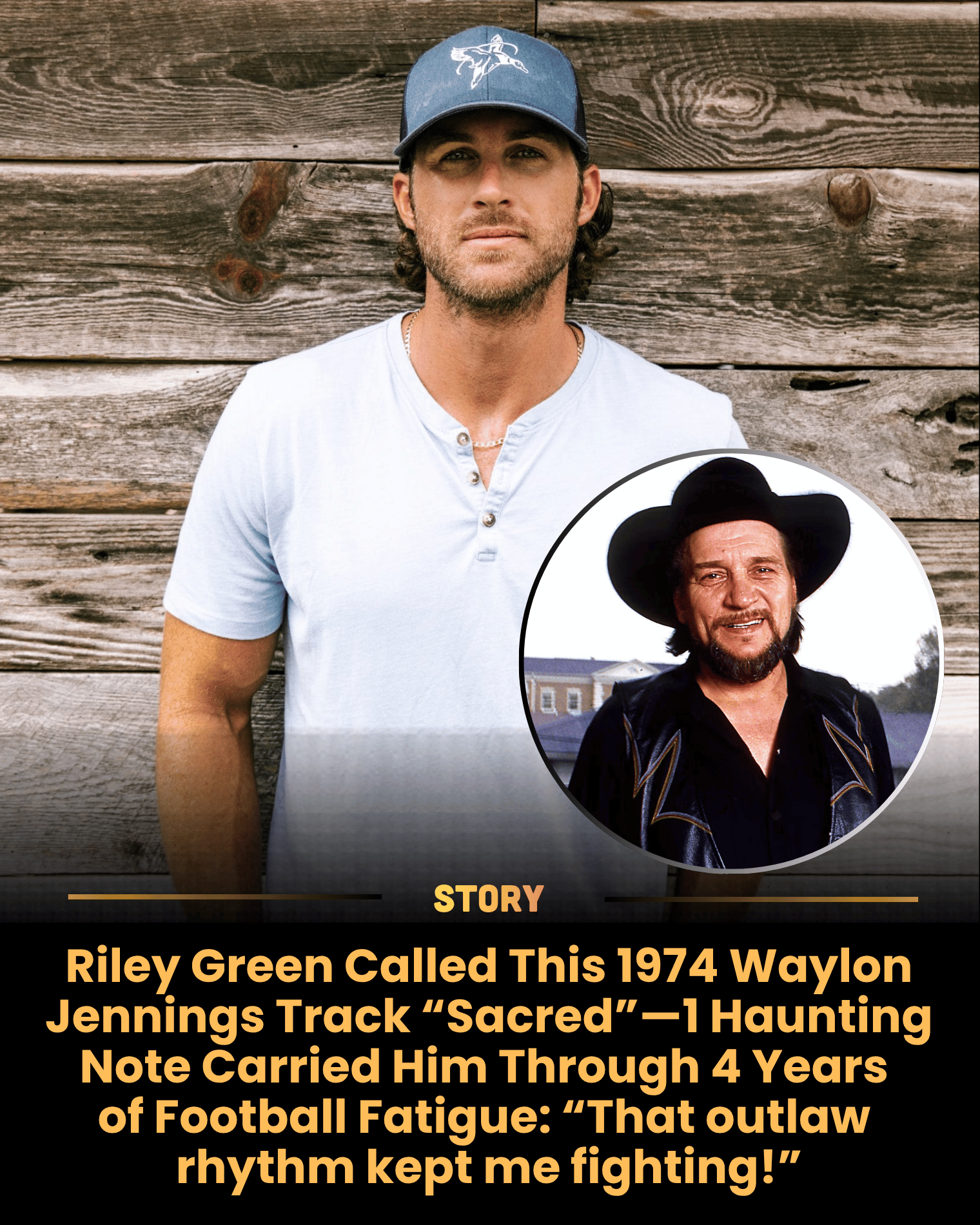 Riley Green Called This 1974 Waylon Jennings Track “Sacred”—1 Haunting Note Carried Him Through 4 Years of Football Fatigue: “That outlaw rhythm kept me fighting!”