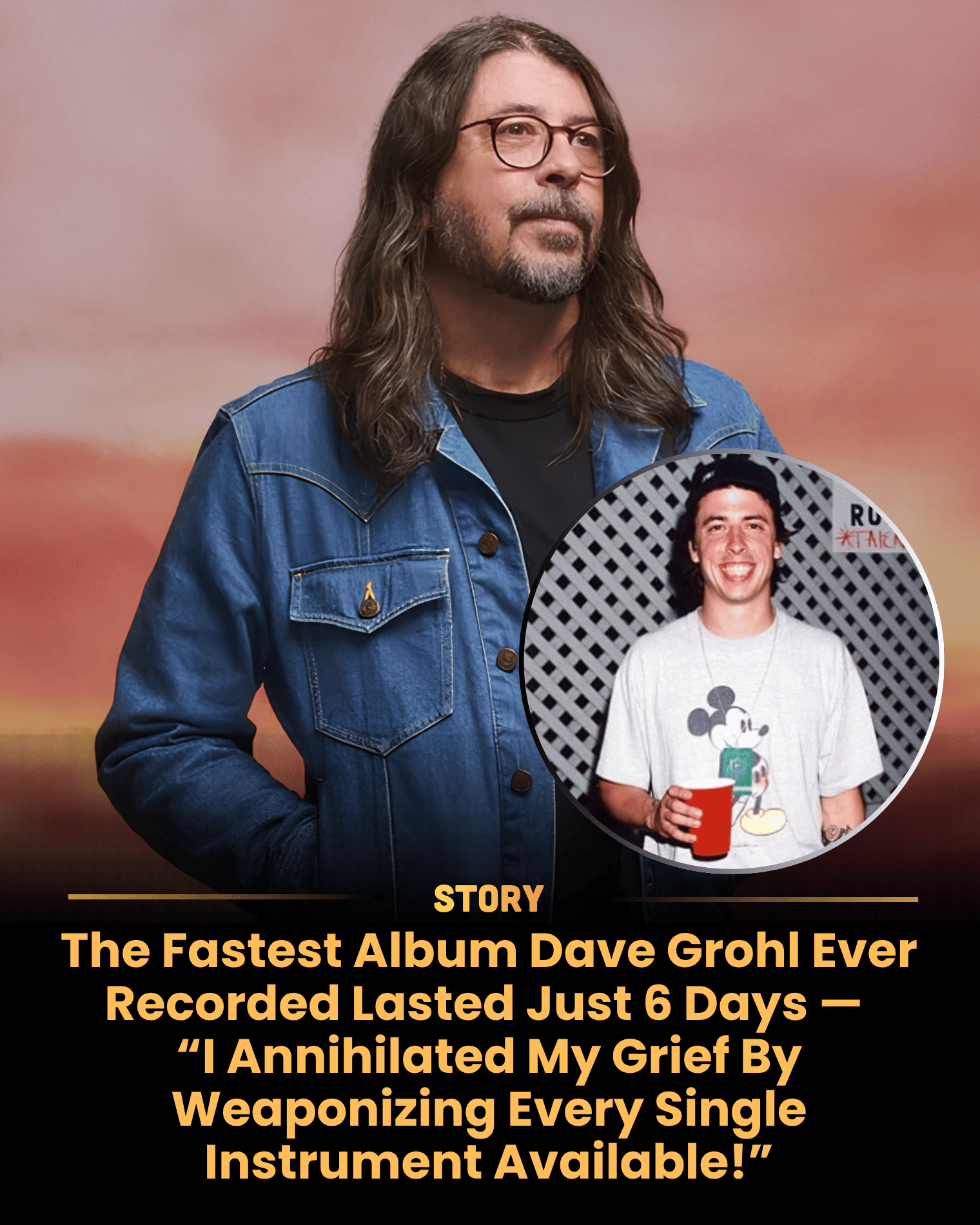 The Fastest Album Dave Grohl Ever Recorded Lasted Just 6 Days — “I Annihilated My Grief By Weaponizing Every Single Instrument Available!”