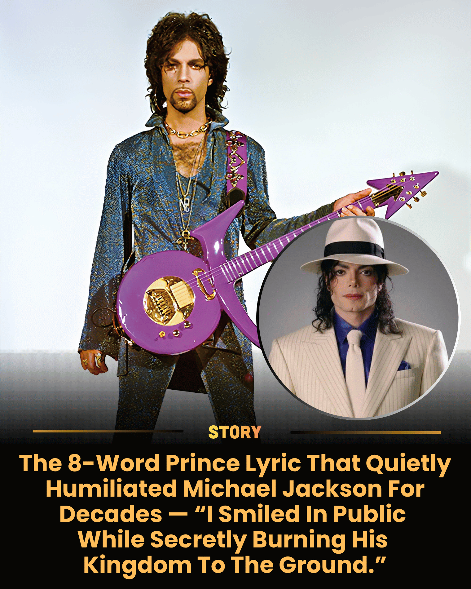 The 8-Word Prince Lyric That Quietly Humiliated Michael Jackson For Decades — “I Smiled In Public While Secretly Burning His Kingdom To The Ground.”