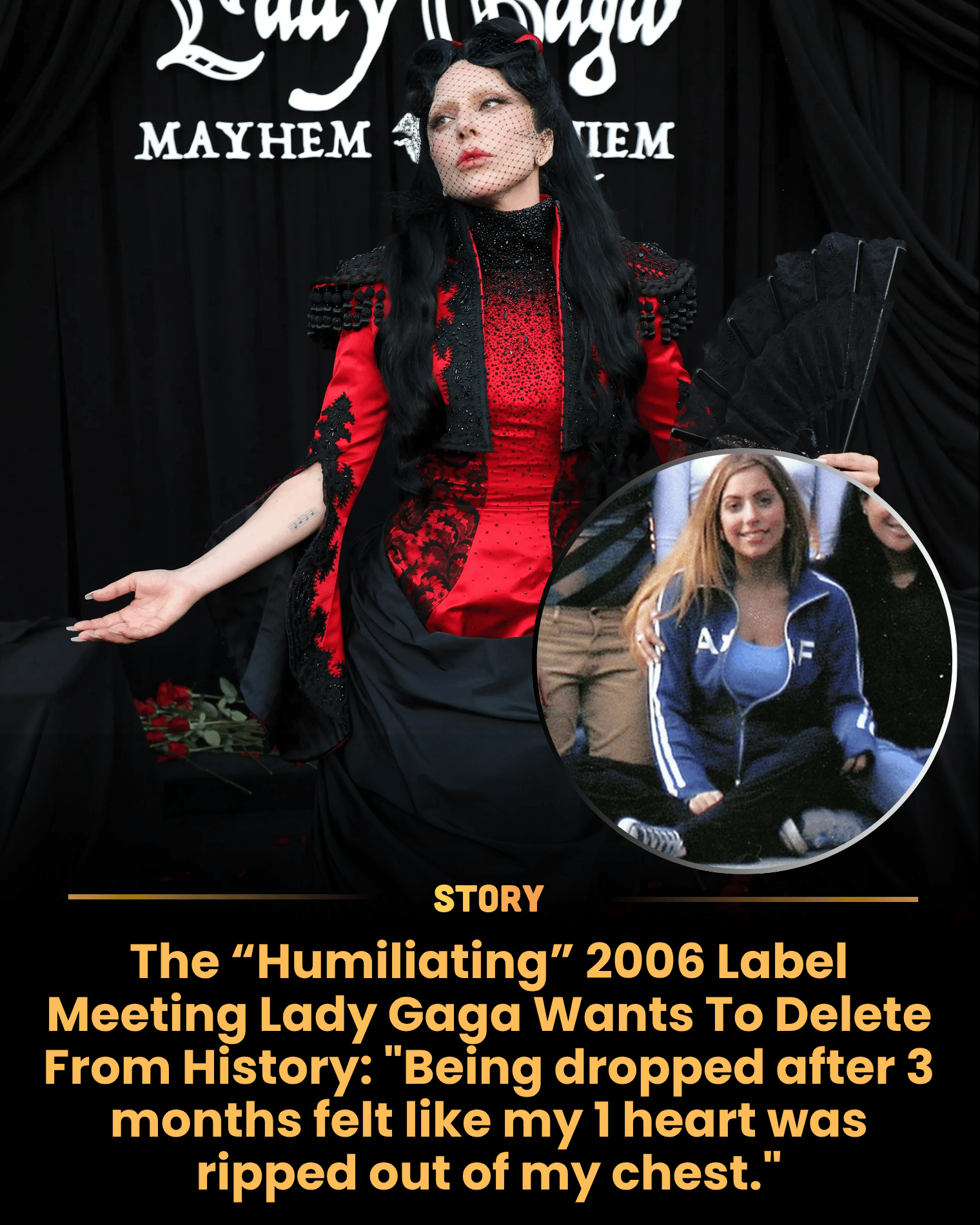 The “Humiliating” 2006 Label Meeting Lady Gaga Wants To Delete From History: “Being dropped after 3 months felt like my 1 heart was ripped out of my chest.”