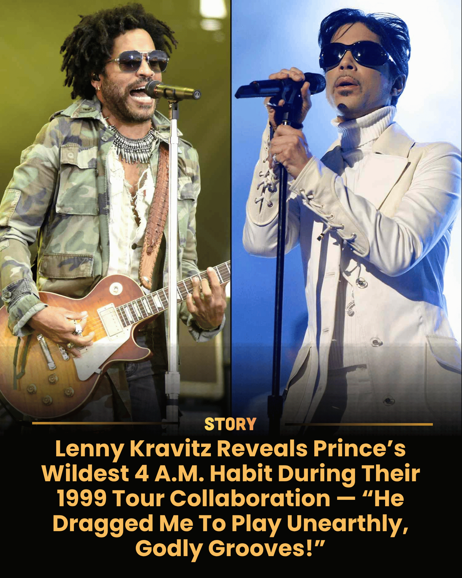 Lenny Kravitz Reveals Prince’s Wildest 4 A.M. Habit During Their 1999 Tour Collaboration — “He Dragged Me To Play Unearthly, Godly Grooves!”