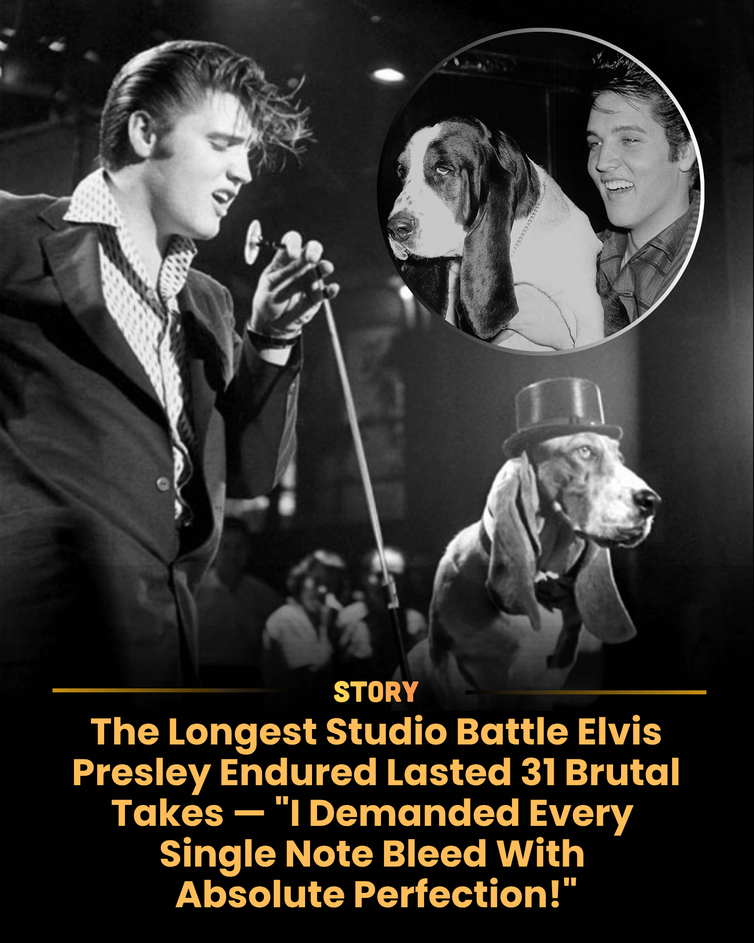 The Longest Studio Battle Elvis Presley Endured Lasted 31 Brutal Takes — “I Demanded Every Single Note Bleed With Absolute Perfection!”