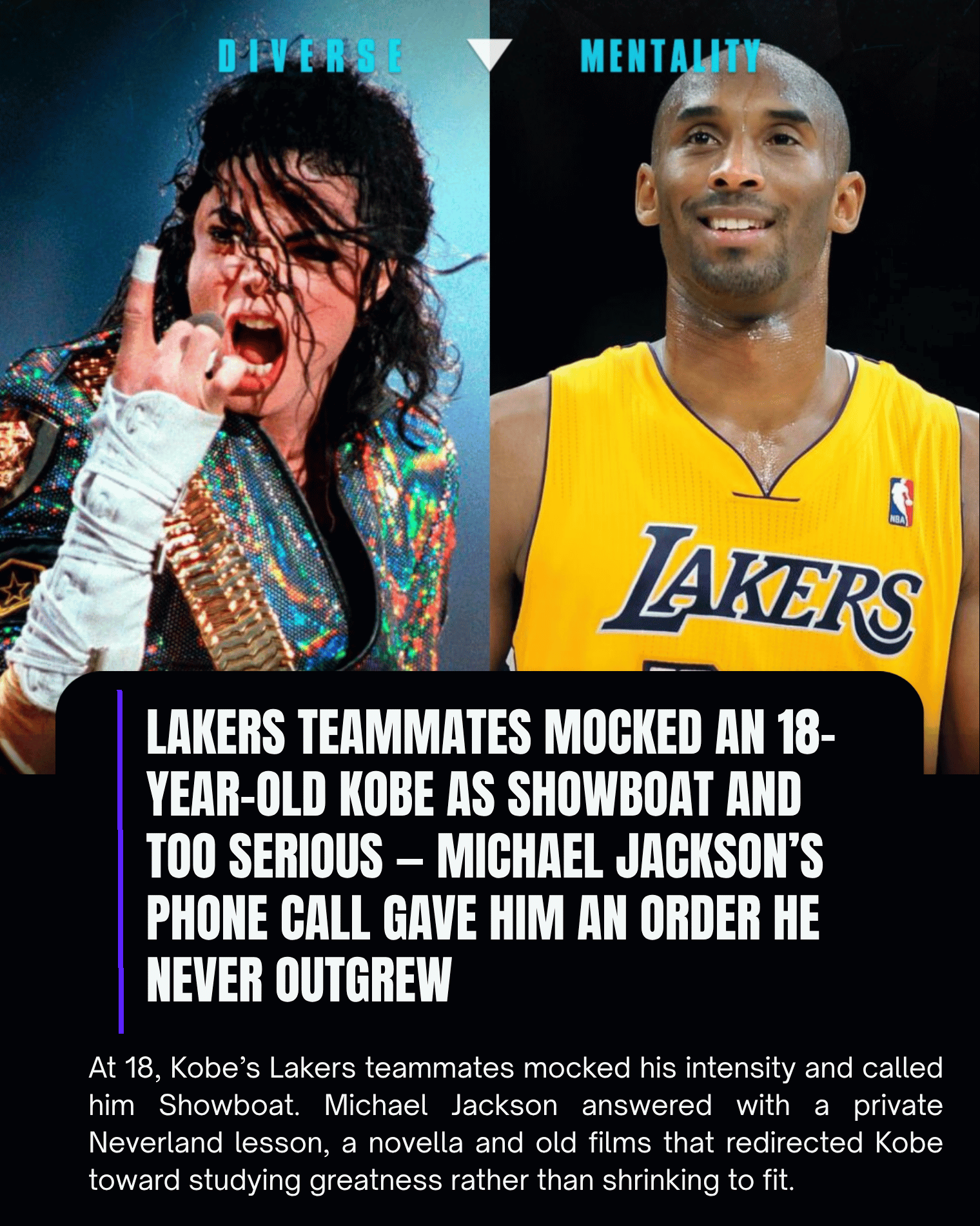 Lakers Teammates Mocked an 18-Year-Old Kobe as Showboat and Too Serious — Michael Jackson’s Phone Call Gave Him an Order He Never Outgrew