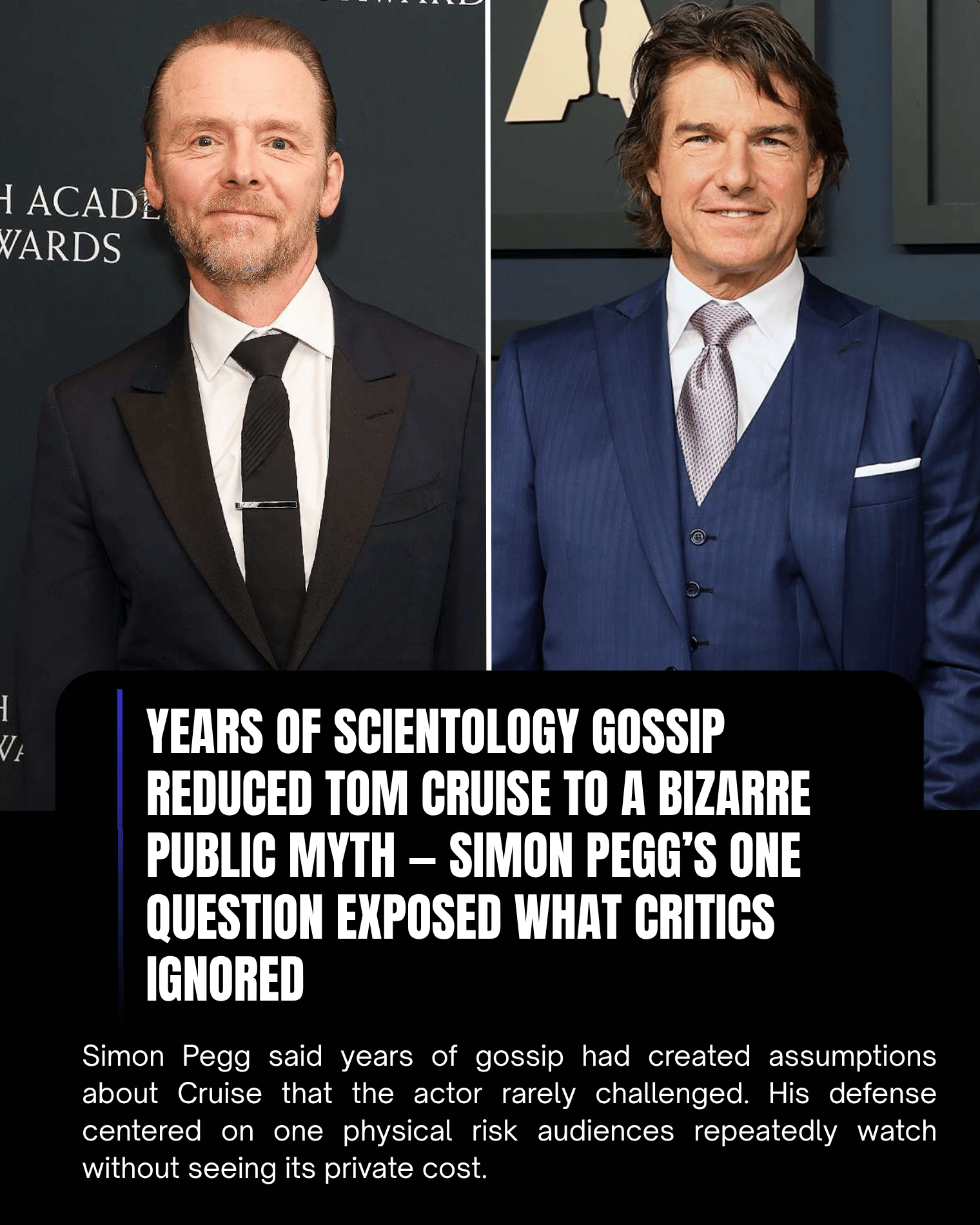 Years of Scientology Gossip Reduced Tom Cruise to a Bizarre Public Myth — Simon Pegg’s One Question Exposed What Critics Ignored